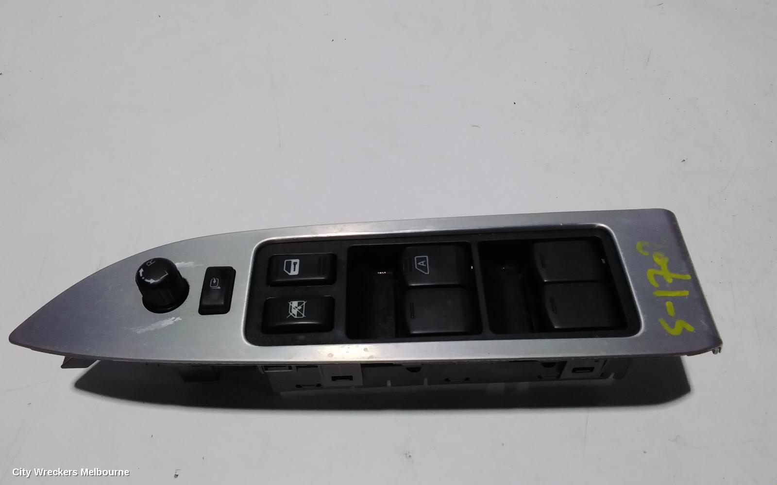 NISSAN MURANO PWR DR WIND SWITCH, RH FRONT (MASTER SWITCH), Z51, ST TYPE, 12/2008 - 12/2014