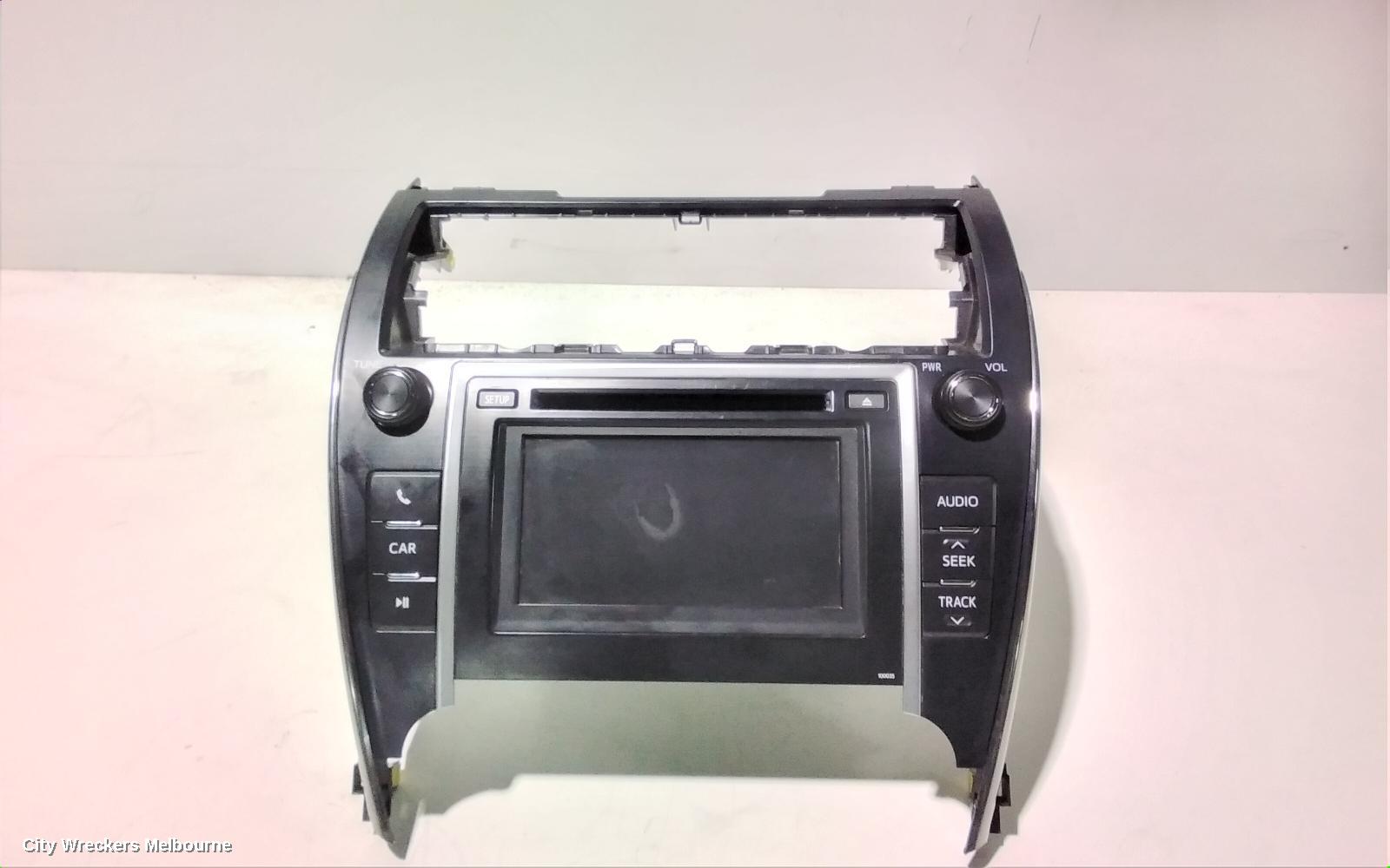 TOYOTA CAMRY RADIO/CD/DVD/SAT/TV, 6.1IN TOUCHSCREEN (P/N ON FACE 100035), ASV50/AVV50, 12/2011 - 05/2015