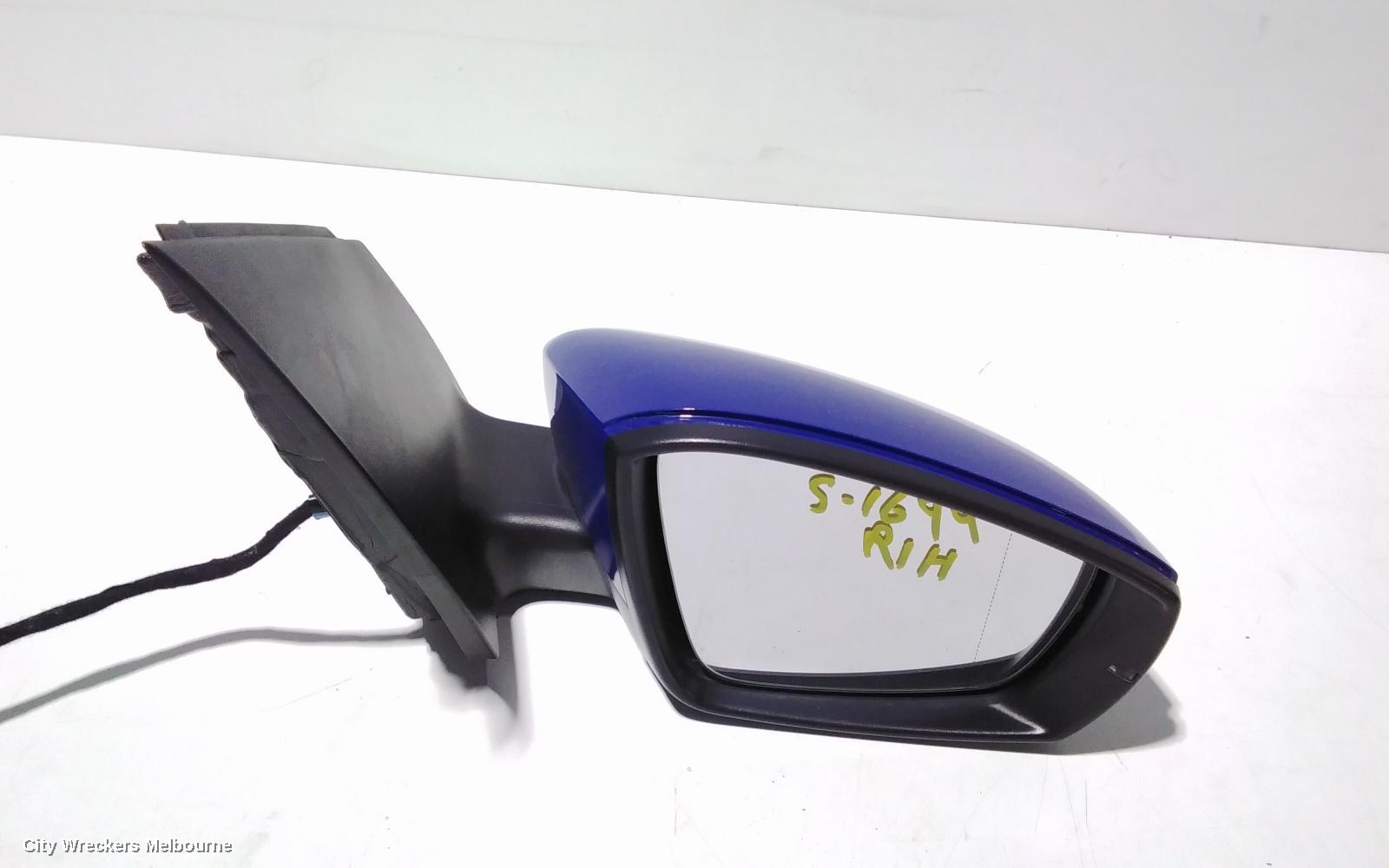 VOLKSWAGEN POLO RIGHT DOOR MIRROR, 6R, HEATED TYPE, 05/2010 - 05/2014