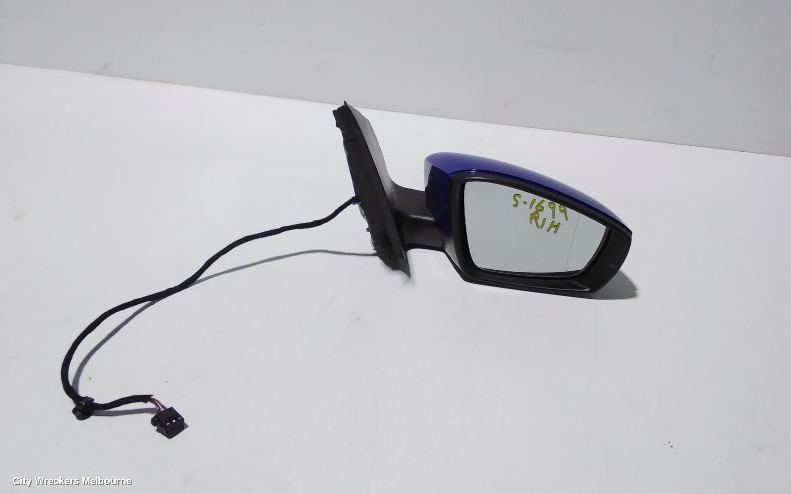 VOLKSWAGEN POLO RIGHT DOOR MIRROR, 6R, HEATED TYPE, 05/2010 - 05/2014