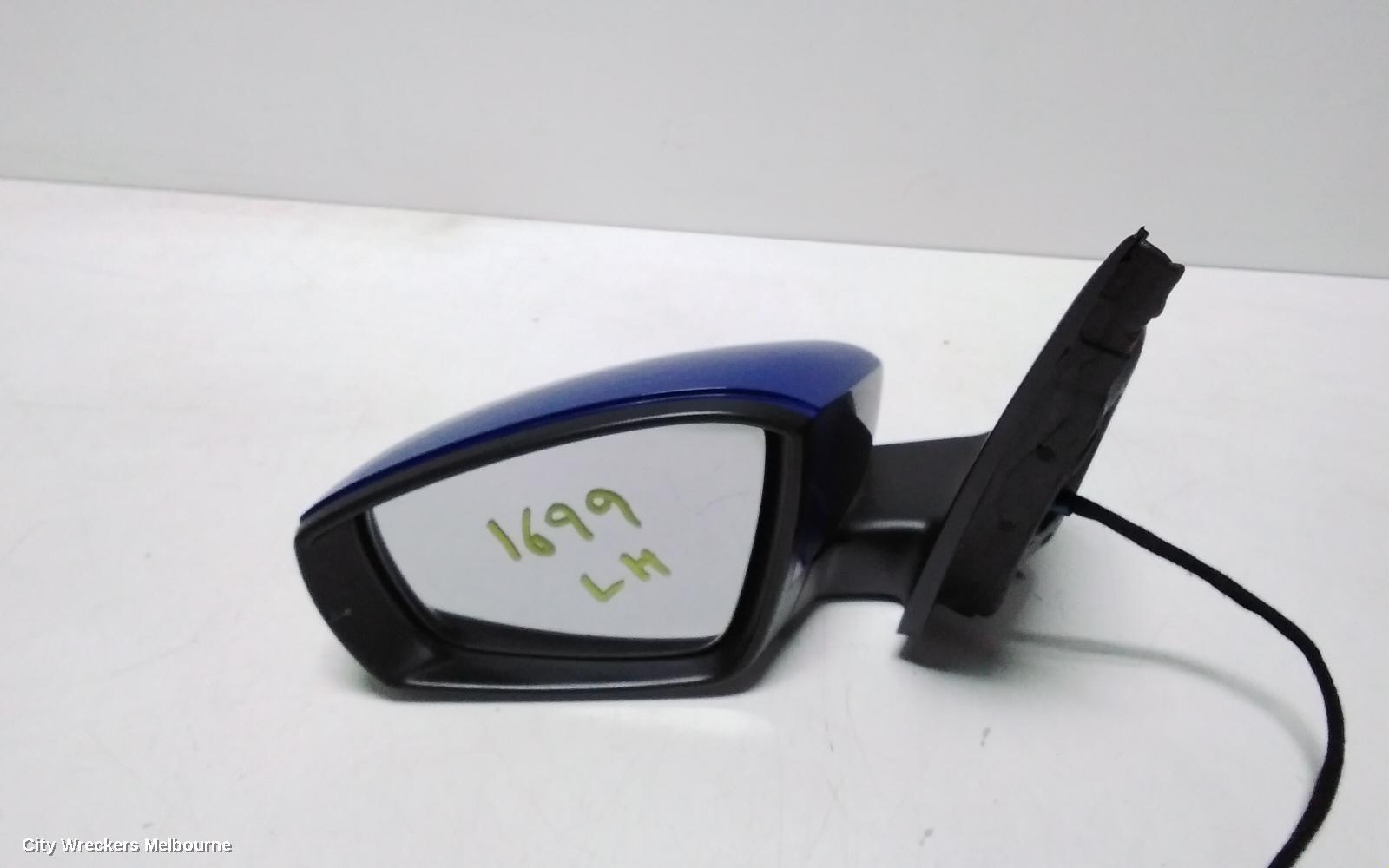 VOLKSWAGEN POLO LEFT DOOR MIRROR, 6R, HEATED TYPE, 05/2010 - 05/2014
