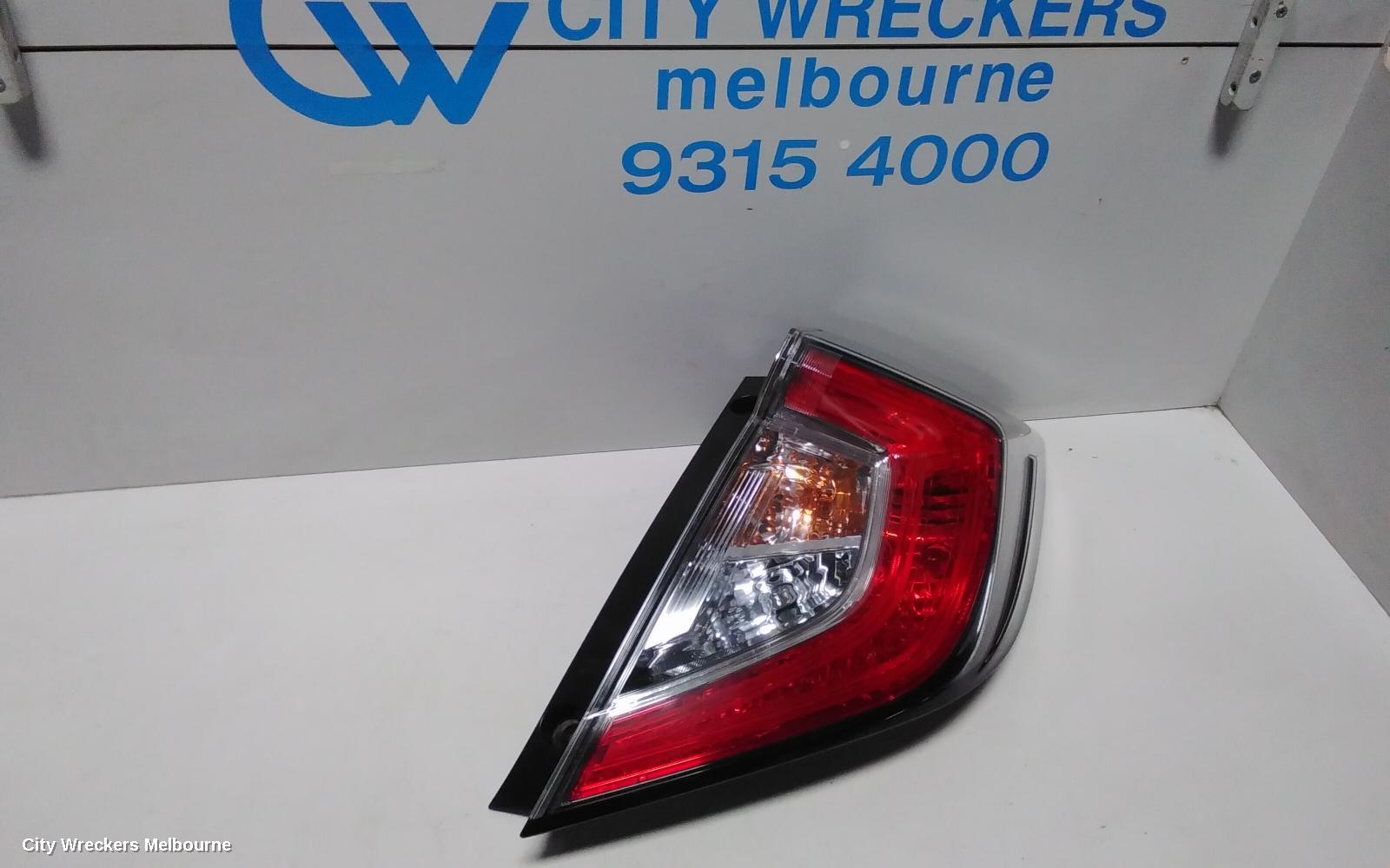HONDA CIVIC RIGHT TAILLIGHT, IN BODY, HATCH, 10TH GEN, LED TYPE, 02/2017 ONWARDS