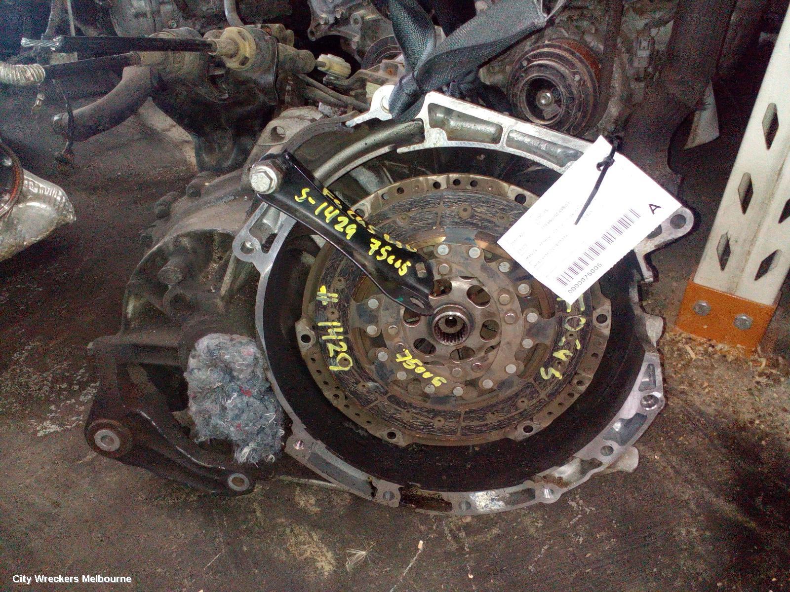 FORD FOCUS TRANS/GEARBOX, MANUAL, PETROL, 2.0, NON SPEEDO SENSOR IN SIDE OF BOX, LS-LT, 06/2005 - 04/2009