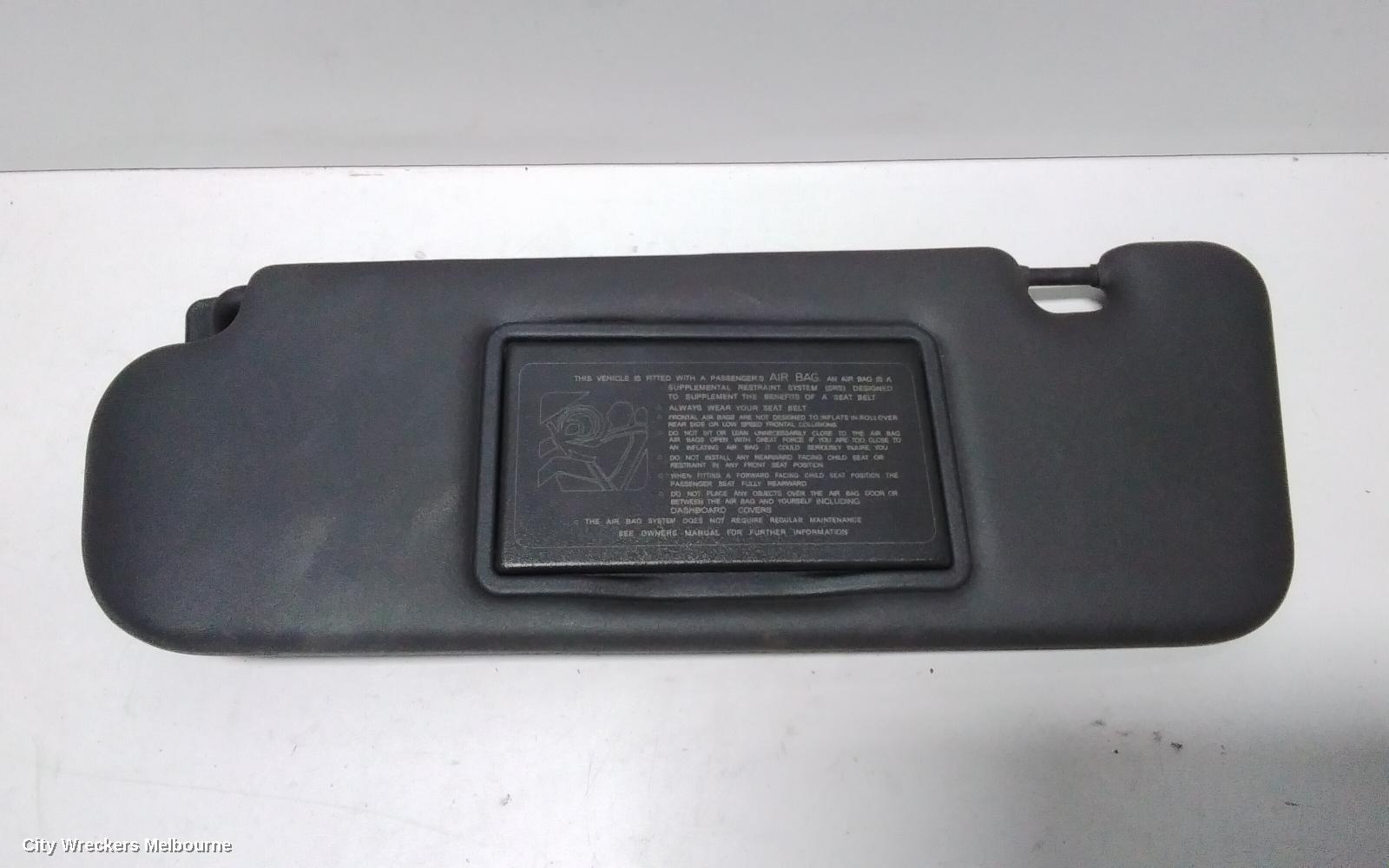 HOLDEN COMMODORE SUNVISOR, VE, RH SIDE, DARK GREY, 08/2006 - 04/2013