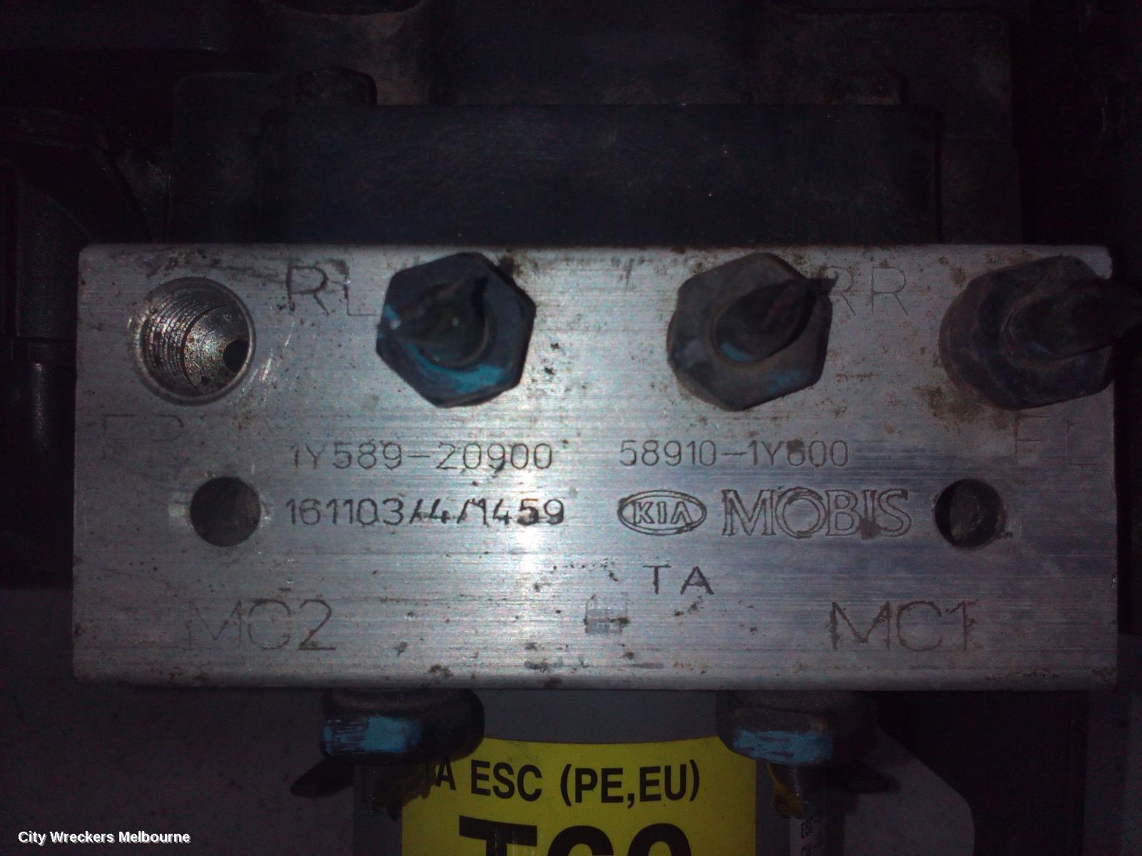KIA PICANTO ABS PUMP/MODULATOR, TA, 03/2015 - 04/2017 (AUS ONLY)