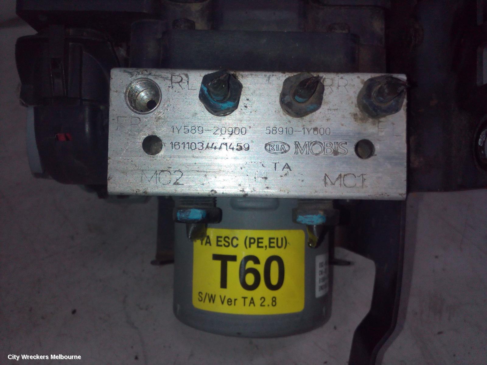 KIA PICANTO ABS PUMP/MODULATOR, TA, 03/2015 - 04/2017 (AUS ONLY)