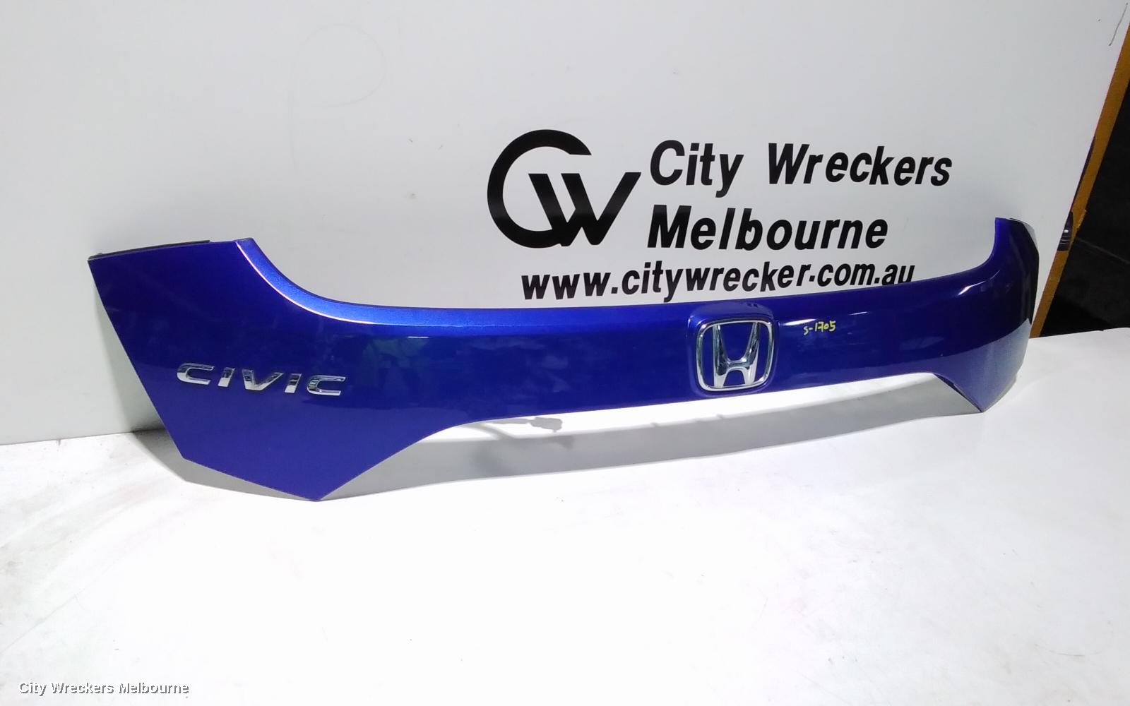 HONDA CIVIC REAR GARNISH, TAILGATE GARNISH, 10TH GEN, HATCH, VTI/VTI-S/VTI-L/RS/VTI-LX, 02/2017 ONWARDS