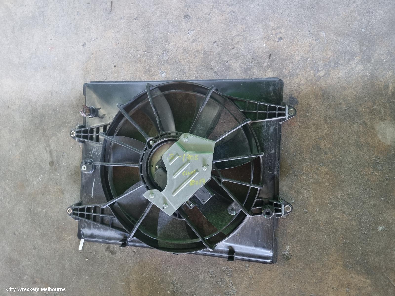 HONDA CIVIC FAN, RADIATOR FAN, 1.8, PETROL, 10TH GEN, 05/2016 ONWARDS