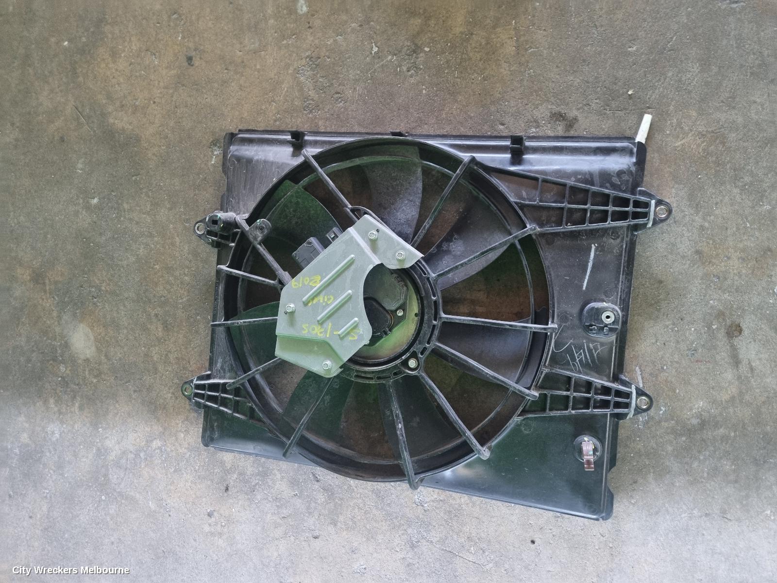 HONDA CIVIC FAN, RADIATOR FAN, 1.8, PETROL, 10TH GEN, 05/2016 ONWARDS