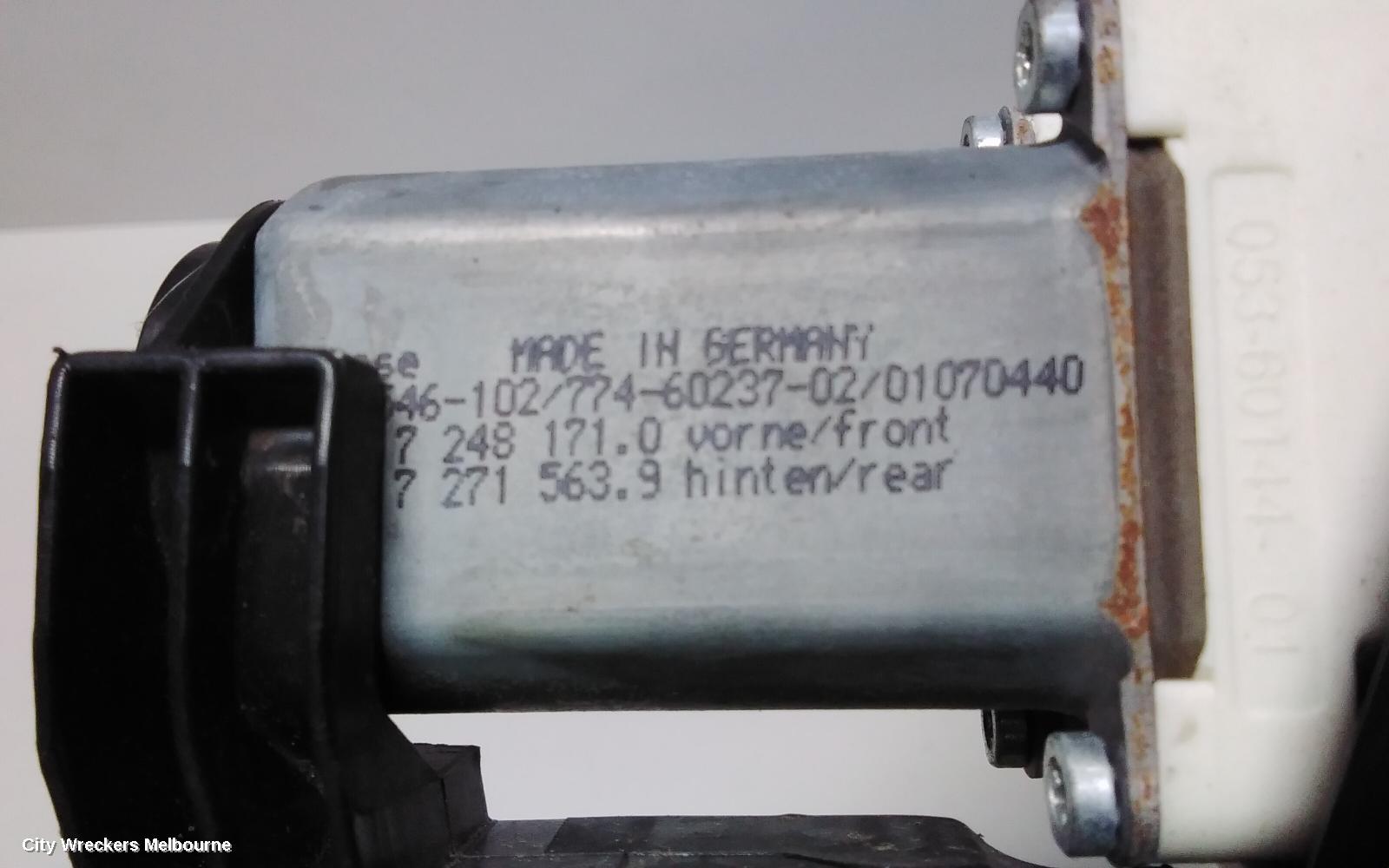 BMW 5 SERIES RIGHT FRONT WINDOW REG/MOTOR, F10/F11, DOOR REG ASSY (REG AND MOTOR), 02/2010 - 01/2017