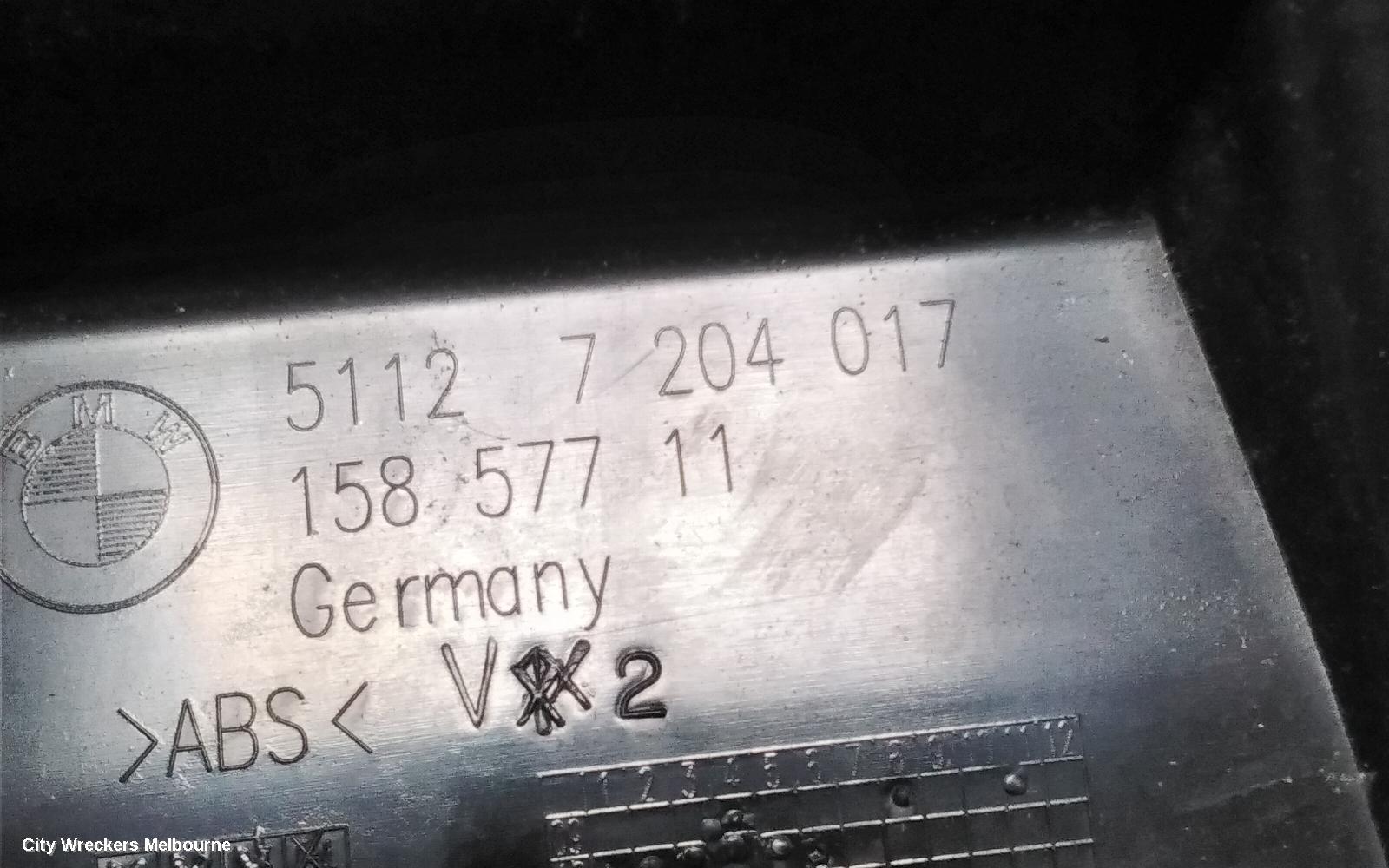 BMW 5 SERIES, F10/F11, 05/2010 - 01/2017, REAR CENTER BRAKET REFER TO PHOTOS: 75157