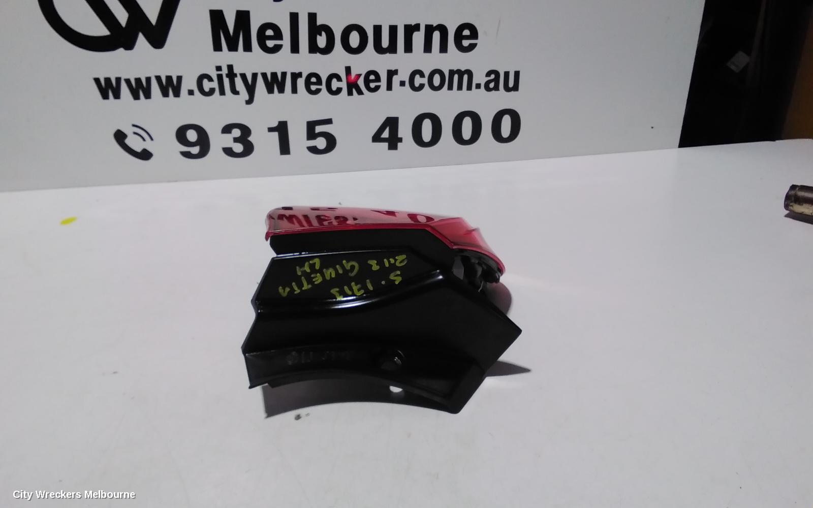 ALFA ROMEO GIULIETTA LEFT TAILLIGHT, 940 SERIES, 01/2011 - 12/2020