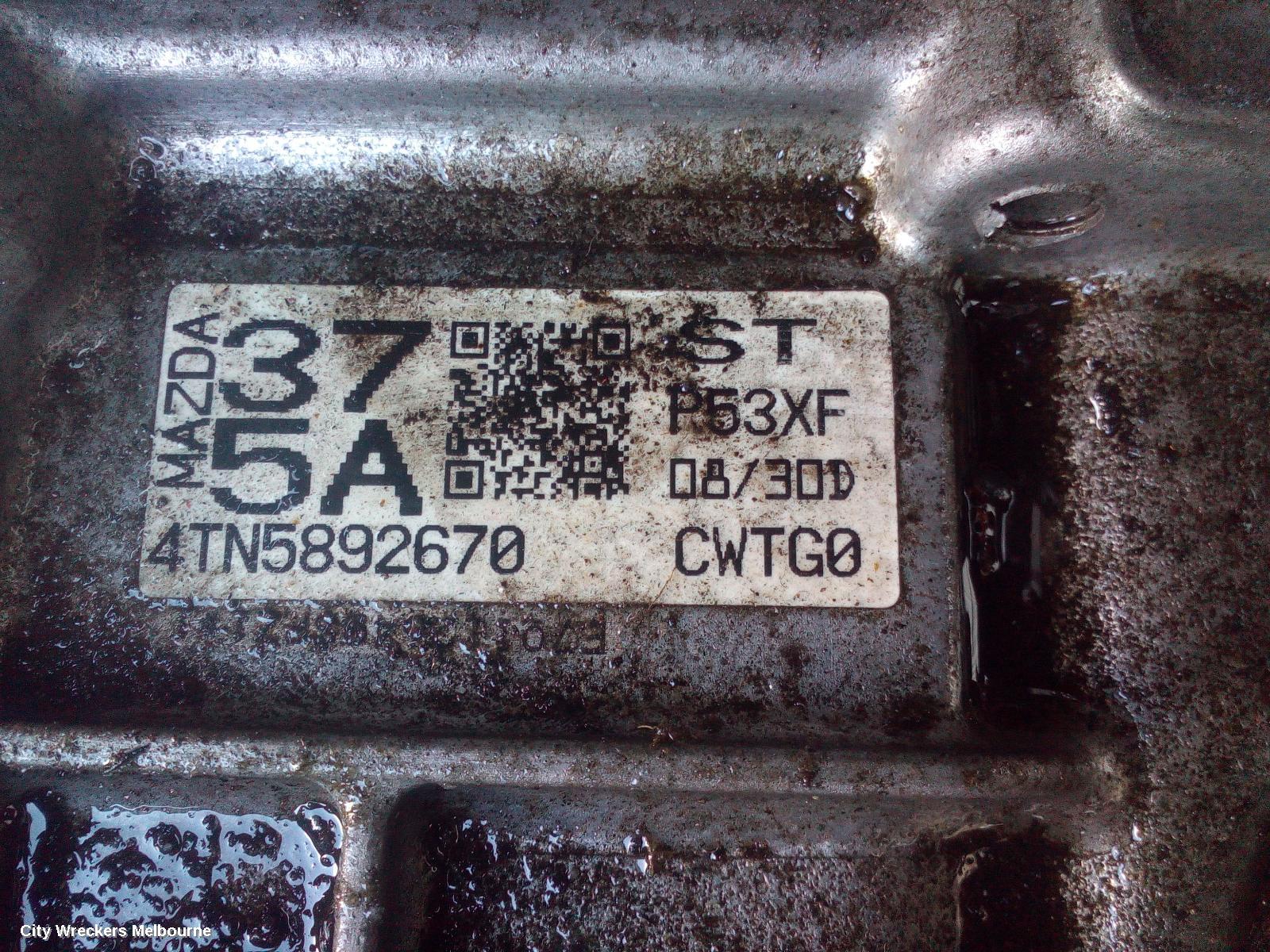 MAZDA 2 TRANS/GEARBOX, AUTO, PETROL, 1.5, SVT, I-STOP, DJ/DL, 09/2014 ONWARDS