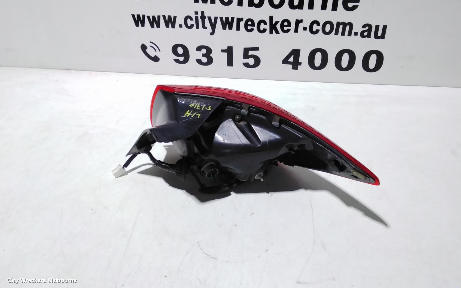 MAZDA 2 LEFT TAILLIGHT, DJ, HATCH, HALOGEN TYPE, 09/2014 ONWARDS