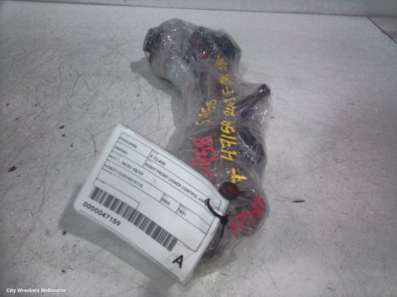 MERCEDES E CLASS RIGHT FRONT LOWER CONTROL ARM, W211, 08/2002 - 08/2009