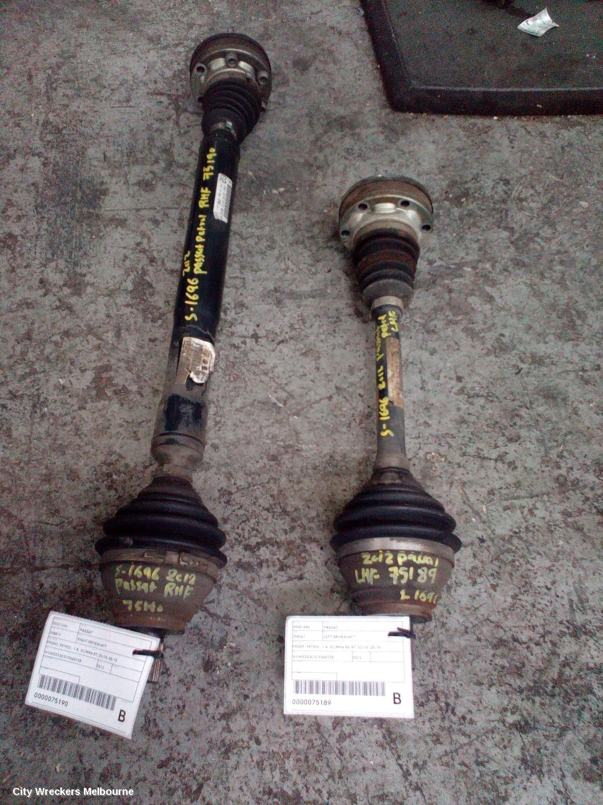 VOLKSWAGEN PASSAT RIGHT DRIVESHAFT, FRONT, PETROL, 1.8, 3C/MK6 B7, 02/2010 - 05/2015