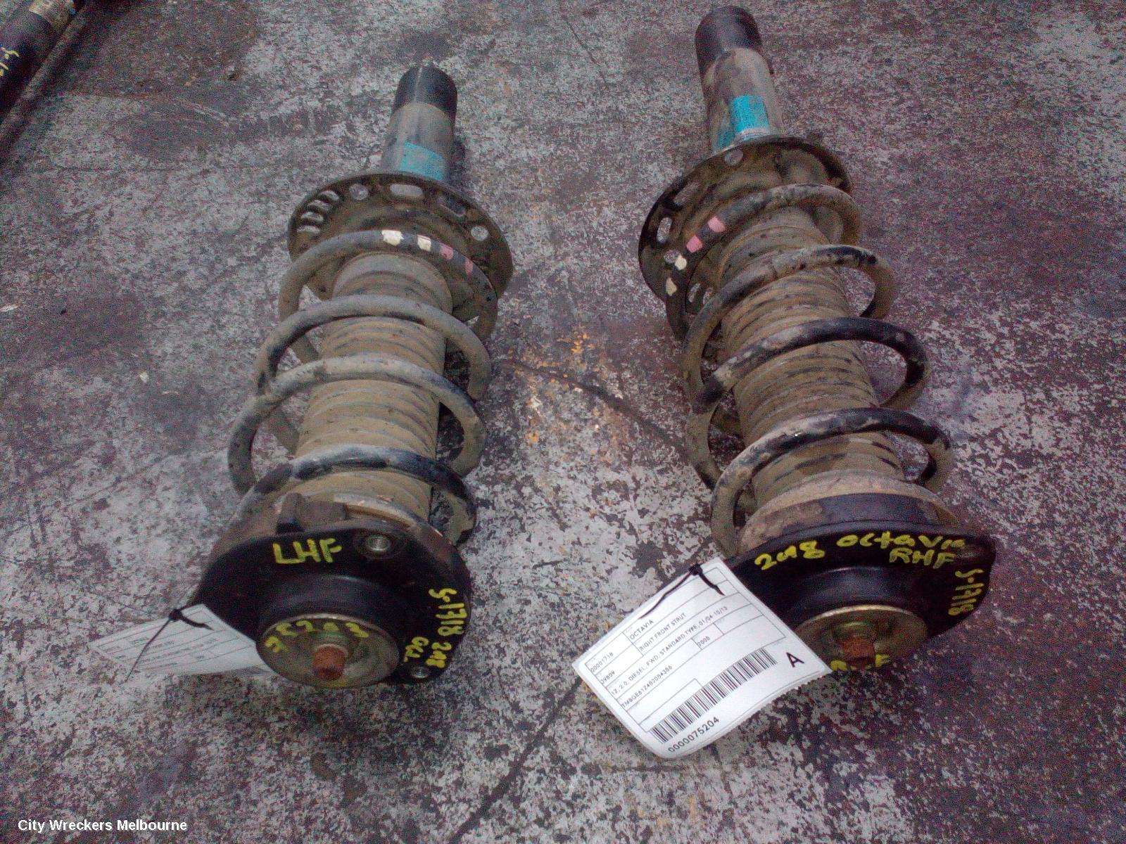 SKODA OCTAVIA RIGHT FRONT STRUT, 1Z, 2.0, DIESEL, FWD, STANDARD TYPE, 01/2004 - 10/2013