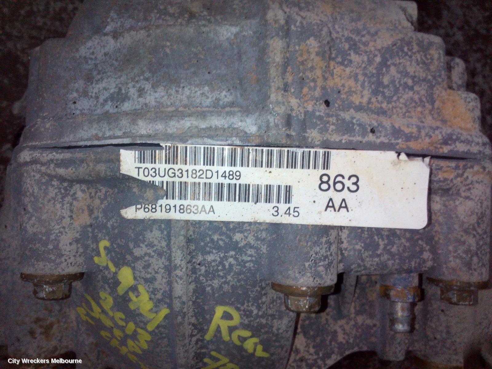 JEEP GRANDCHEROKEE DIFFERENTIAL CENTRE, FRONT, 3.0, DIESEL, WK, 3.44/3.45 RATIO, 10/2010 ONWARDS