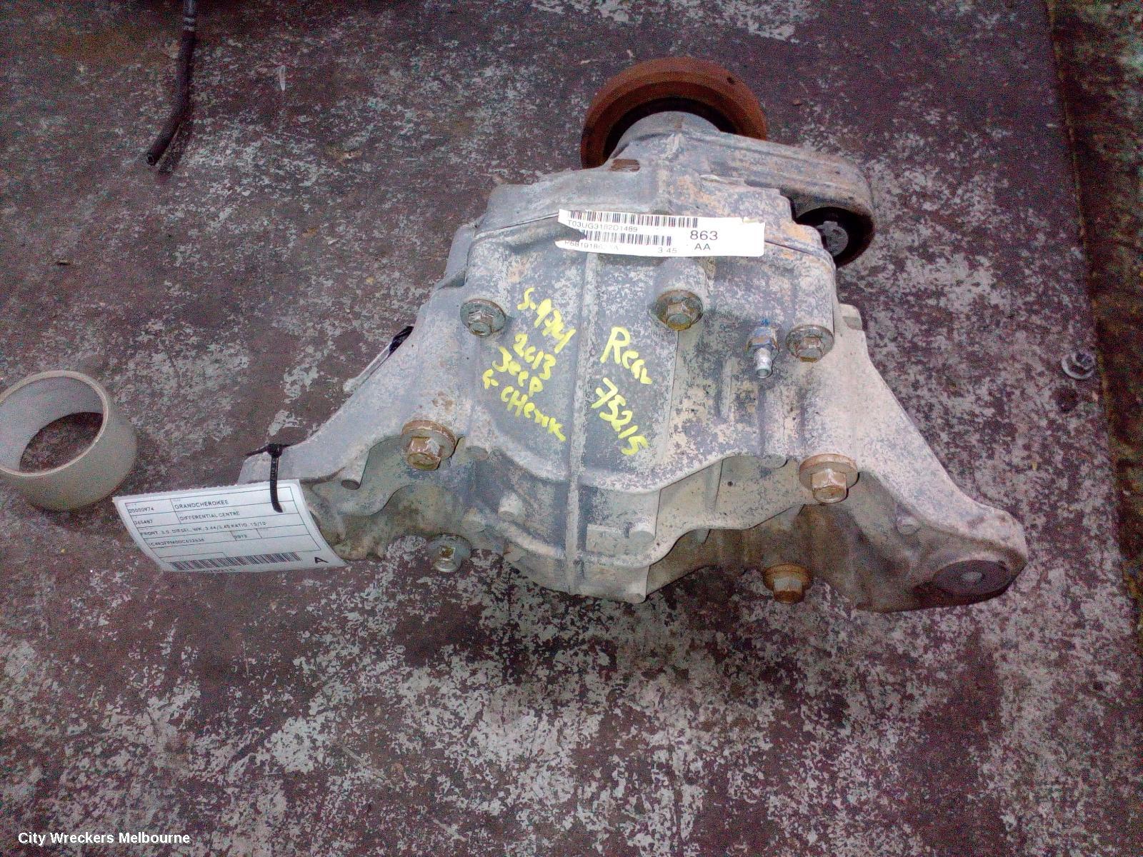 JEEP GRANDCHEROKEE DIFFERENTIAL CENTRE, FRONT, 3.0, DIESEL, WK, 3.44/3.45 RATIO, 10/2010 ONWARDS