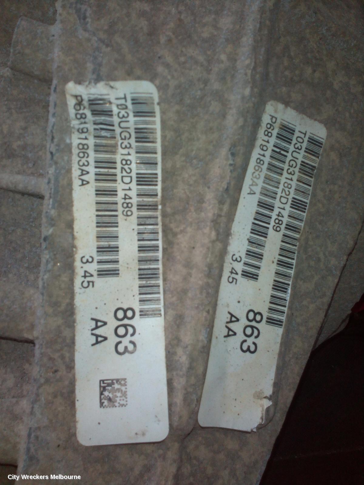 JEEP GRANDCHEROKEE DIFFERENTIAL CENTRE, FRONT, 3.0, DIESEL, WK, 3.44/3.45 RATIO, 10/2010 ONWARDS