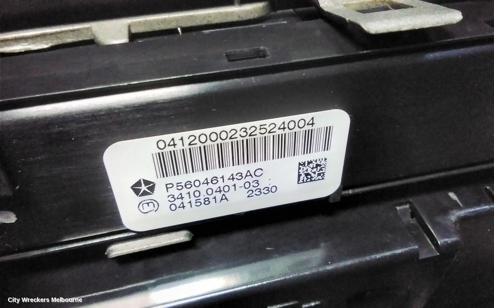 JEEP GRANDCHEROKEE HEATER/AC CONTROLS, DUAL ZONE CLIMATE CONTROL, NON SEAT COOLING TYPE, WK, 10/2010 - 03/2013