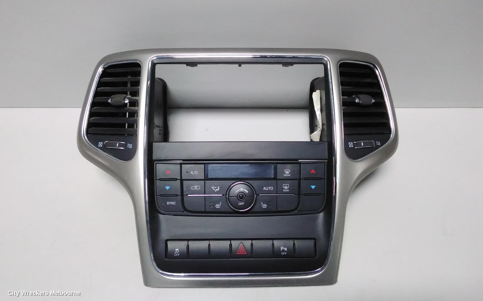 JEEP GRANDCHEROKEE HEATER/AC CONTROLS, DUAL ZONE CLIMATE CONTROL, NON SEAT COOLING TYPE, WK, 10/2010 - 03/2013