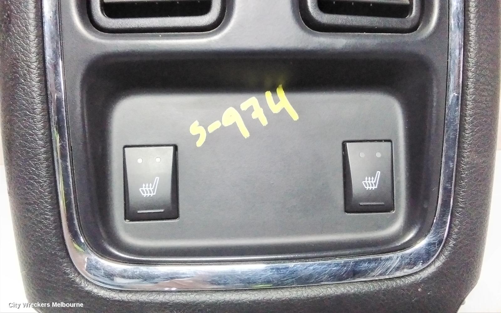 JEEP GRANDCHEROKEE CONSOLE, CONSOLE LID ONLY, 8 SPEED, LEATHER, BLACK STITCH, WK, 04/2013 ONWARDS