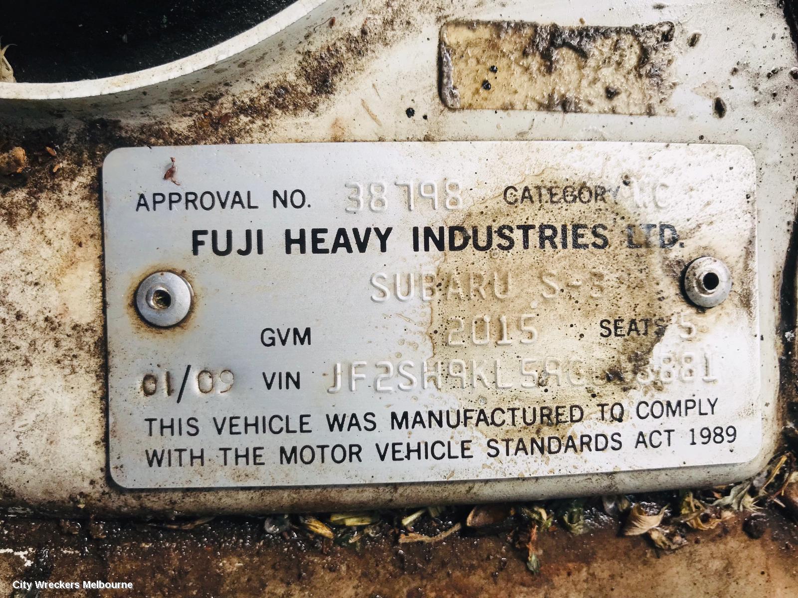 SUBARU FORESTER ABS PUMP/MODULATOR, P/N 27536SC001, VDC TYPE, 02/2008 - 12/2012