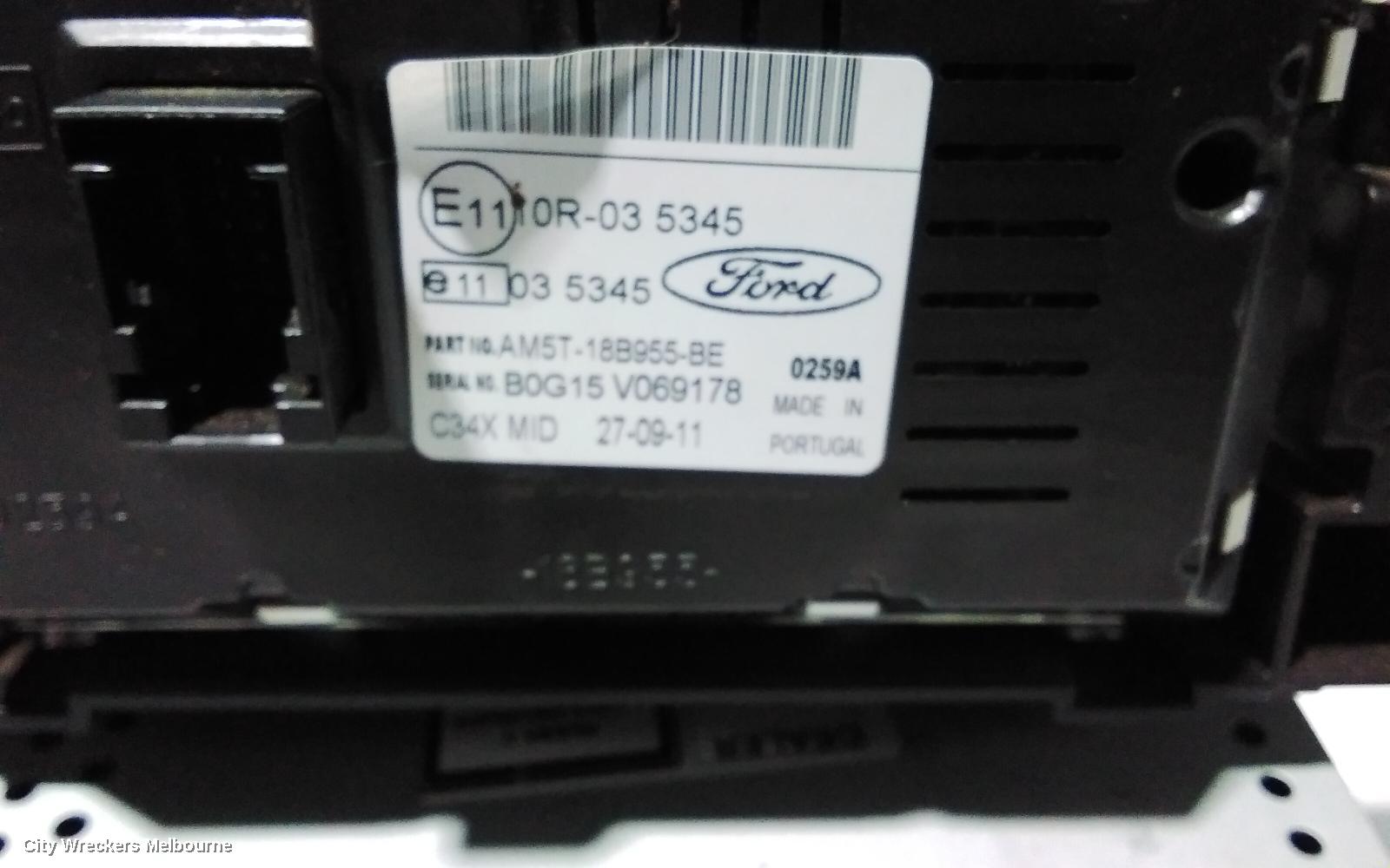 FORD FOCUS RADIO/CD/DVD/SAT/TV, HEAD UNIT (FORD AUDIO SYSTEM), LW, 05/2011 - 08/2015