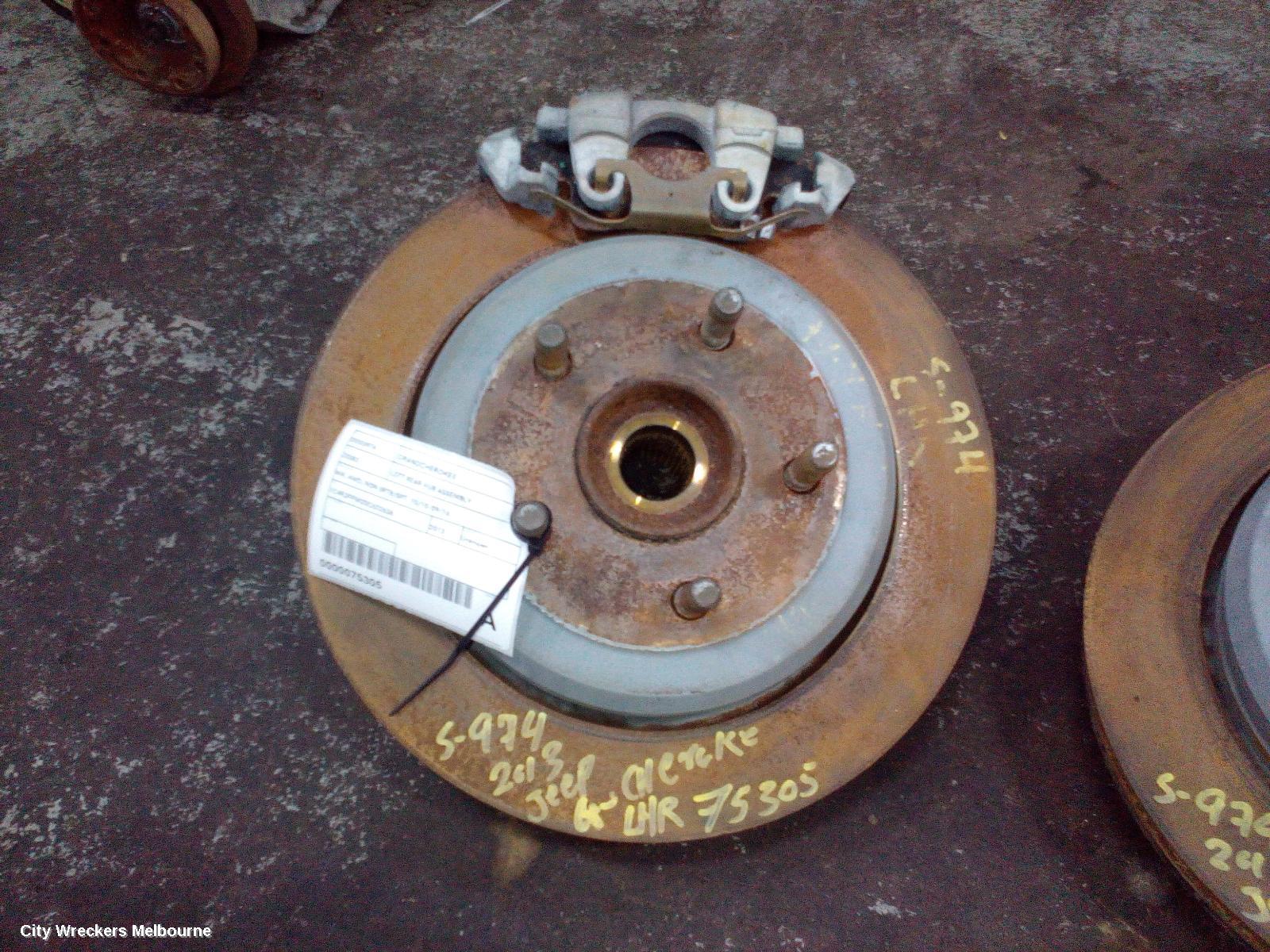 JEEP GRANDCHEROKEE LEFT REAR HUB ASSEMBLY, WK, 4WD, NON SRT8/SRT, 10/2010 - 09/2016
