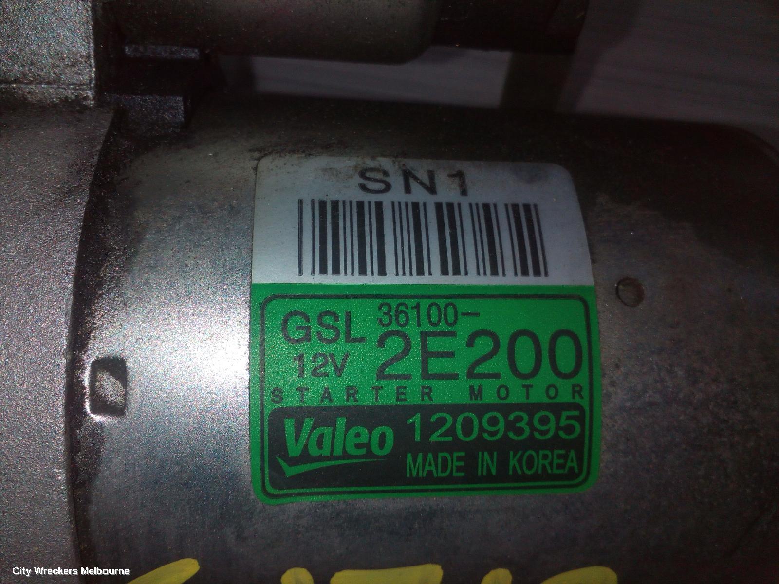 HYUNDAI TUCSON STARTER, PETROL, 2.0, G4NA/G4NC, TL, 07/2015 - 01/2021