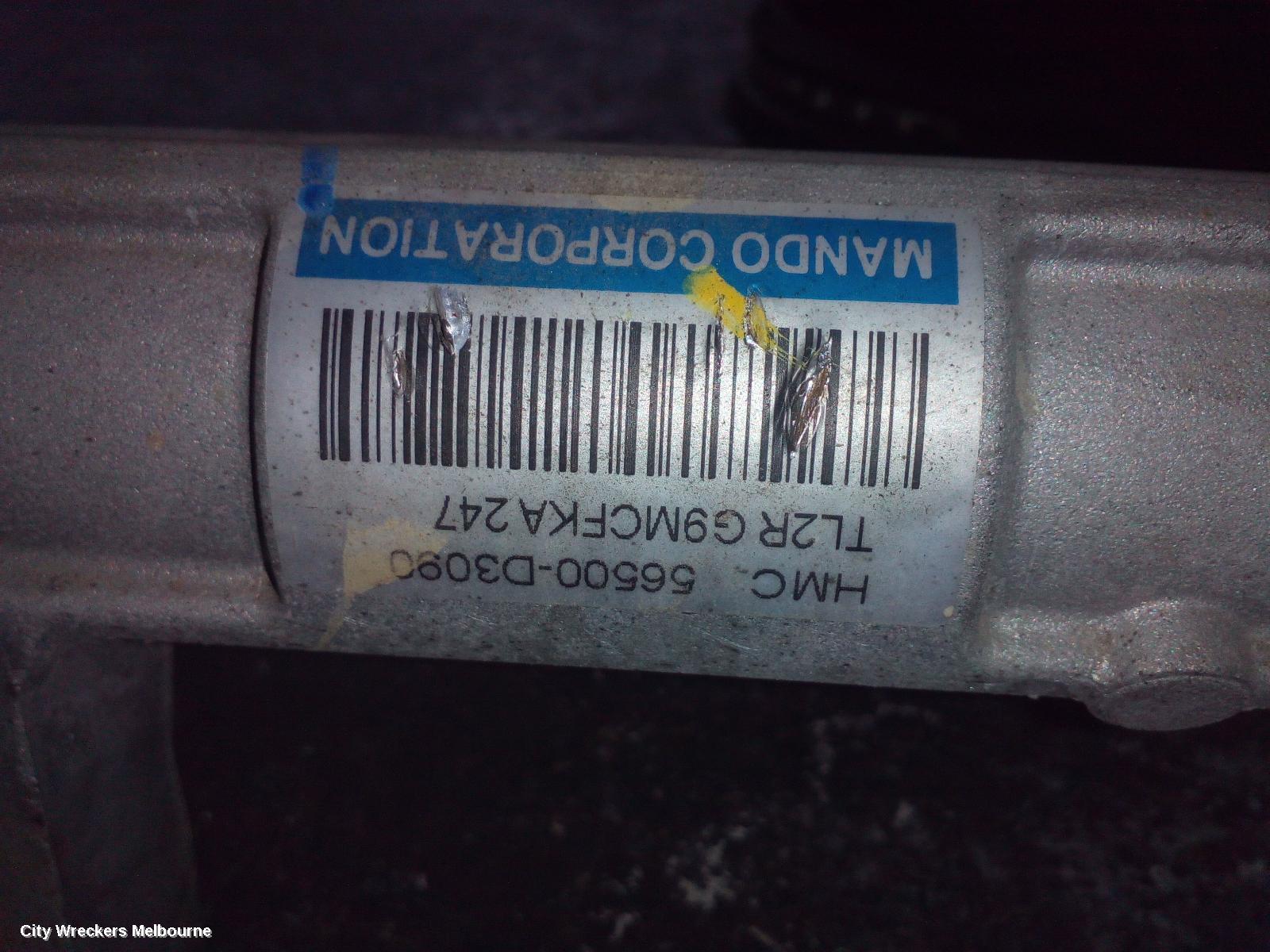 HYUNDAI TUCSON STEERING BOX/RACK, TL, FWD, KOREAN BUILT (VIN KMHJ), 07/2015 - 06/2018