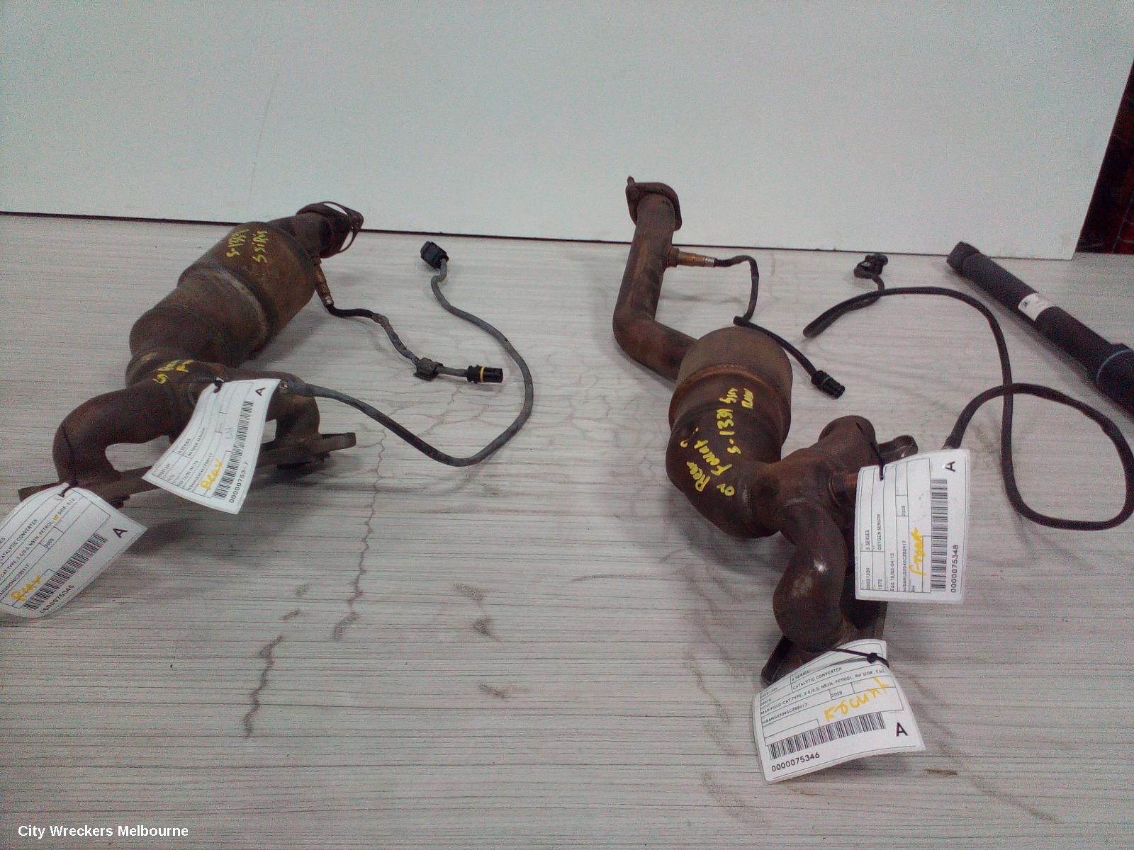 BMW 5 SERIES CATALYTIC CONVERTER, MANIFOLD-CAT TYPE, 2.5/3.0, N52N, PETROL, RH SIDE, E60, 06/2007 - 04/2010