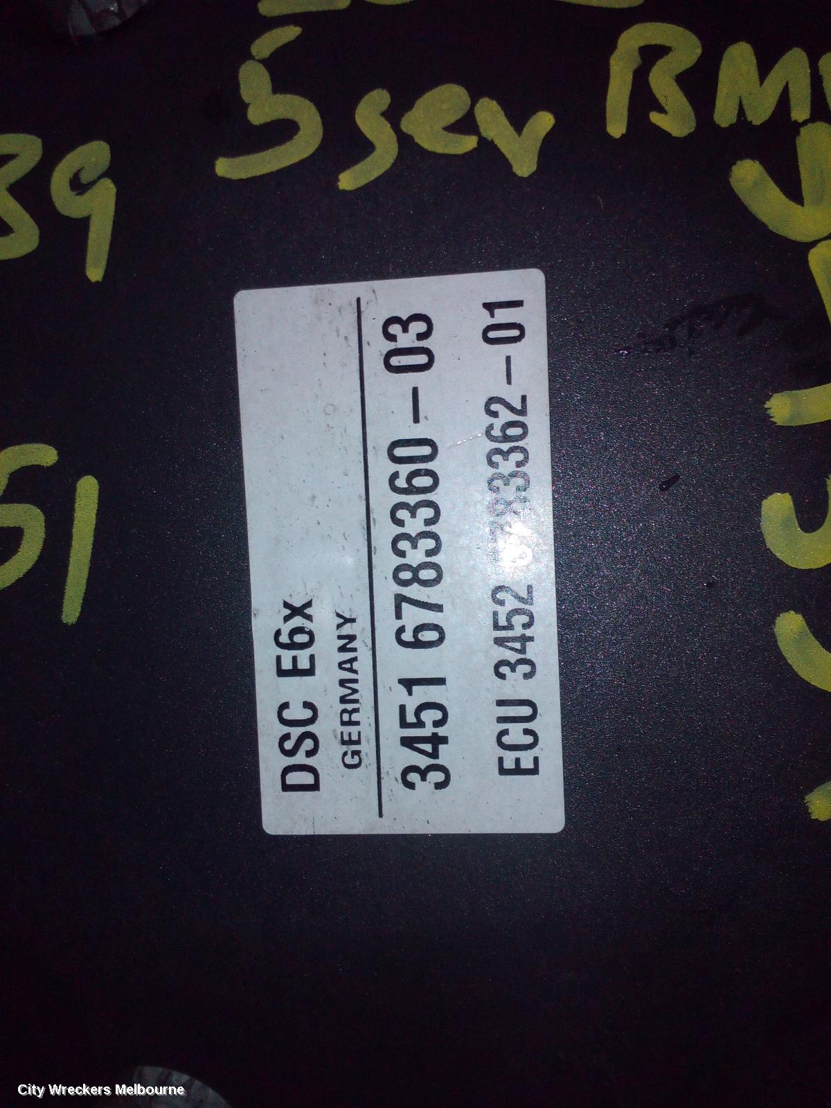 BMW 5 SERIES ABS PUMP/MODULATOR, E60, ON MODULE P/N 34516783360, ON ALLOY P/N 0265250217 P/N 34516774679, 10/2003 - 04/2010
