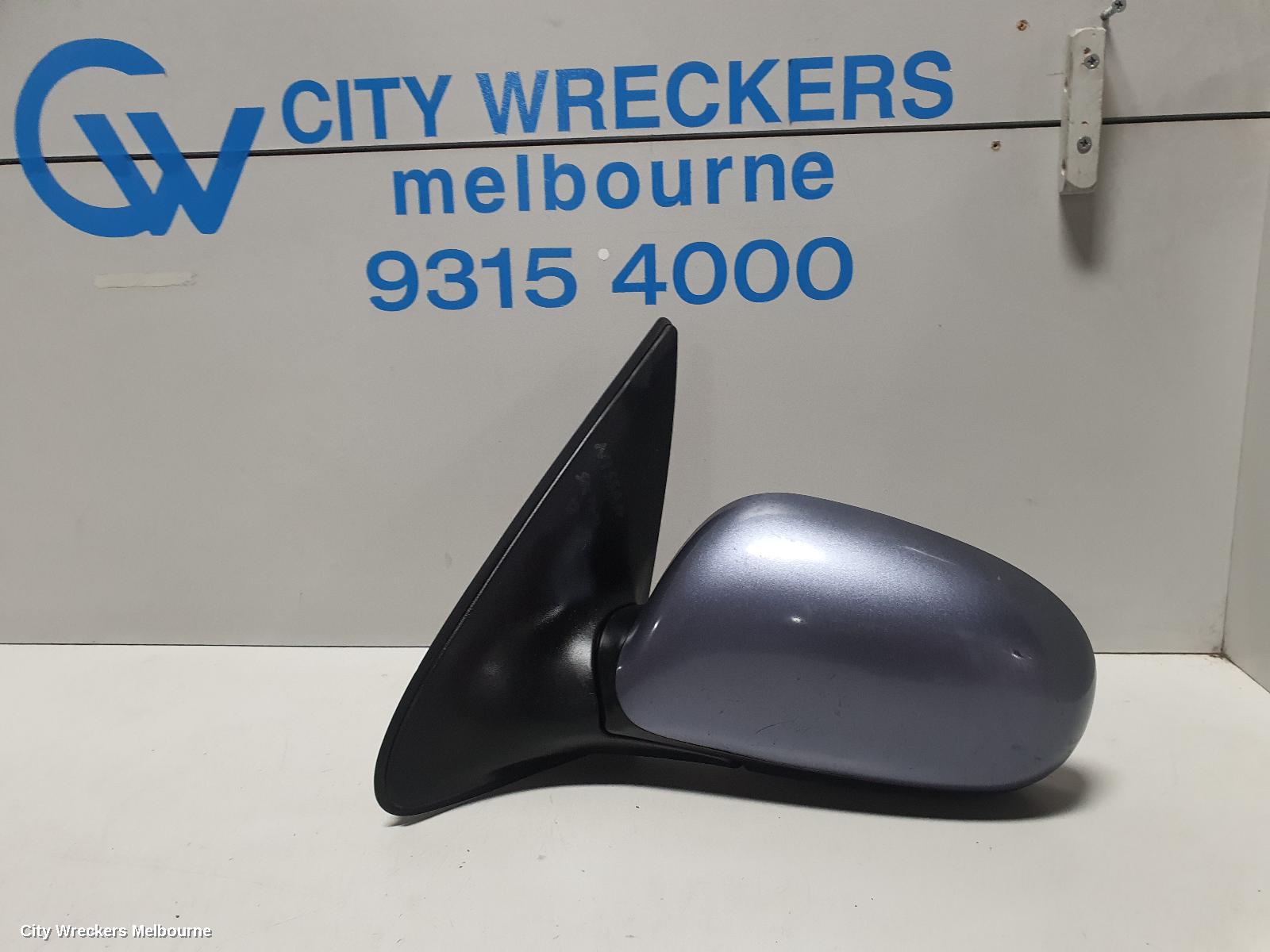 NISSAN PULSAR RIGHT DOOR MIRROR, N16, SEDAN, COLOUR CODED, 08/2003 - 12/2005