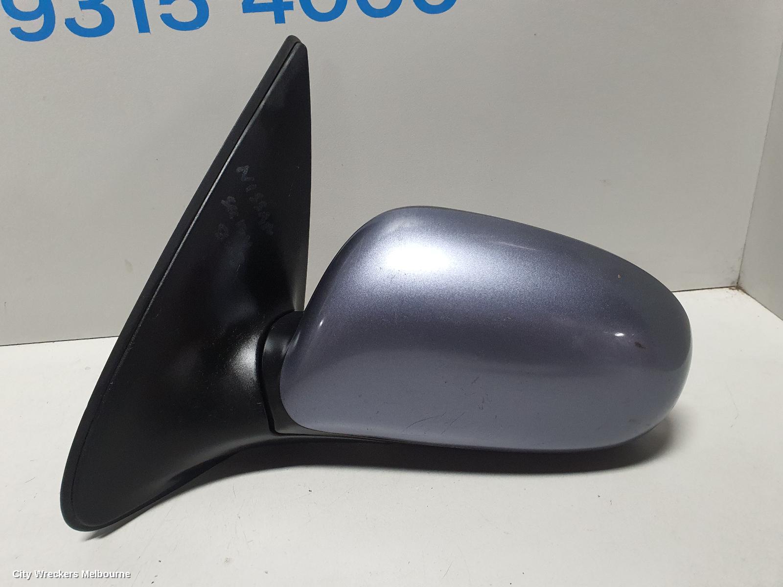 NISSAN PULSAR RIGHT DOOR MIRROR, N16, SEDAN, COLOUR CODED, 08/2003 - 12/2005