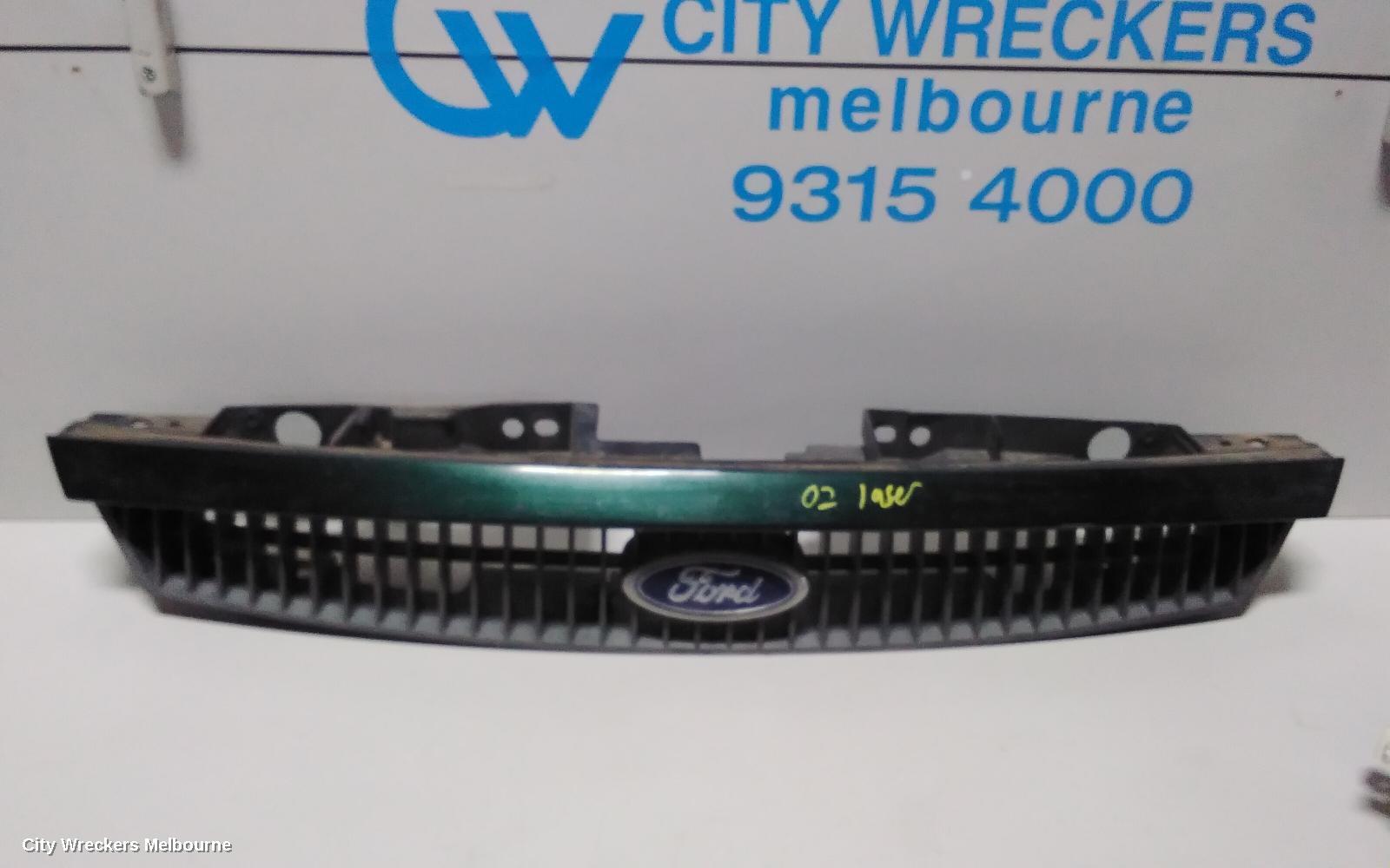 FORD LASER GRILLE, KQ, GRILL AND SURROUND, CHROME, 02/2001 - 09/2002 B31M5071YA