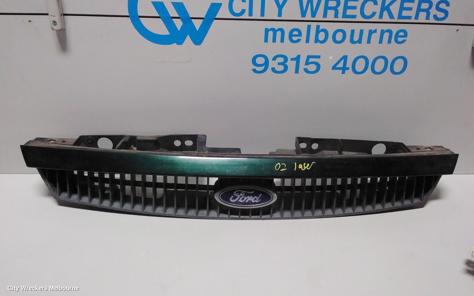 FORD LASER GRILLE, KQ, GRILL AND SURROUND, CHROME, 02/2001 - 09/2002 B31M5071YA