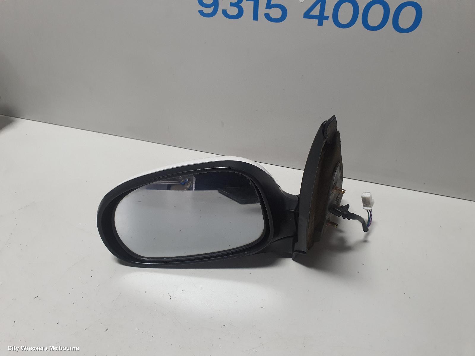 NISSAN PULSAR LEFT DOOR MIRROR, N16, SEDAN, COLOUR CODED, 08/2003 - 12/2005