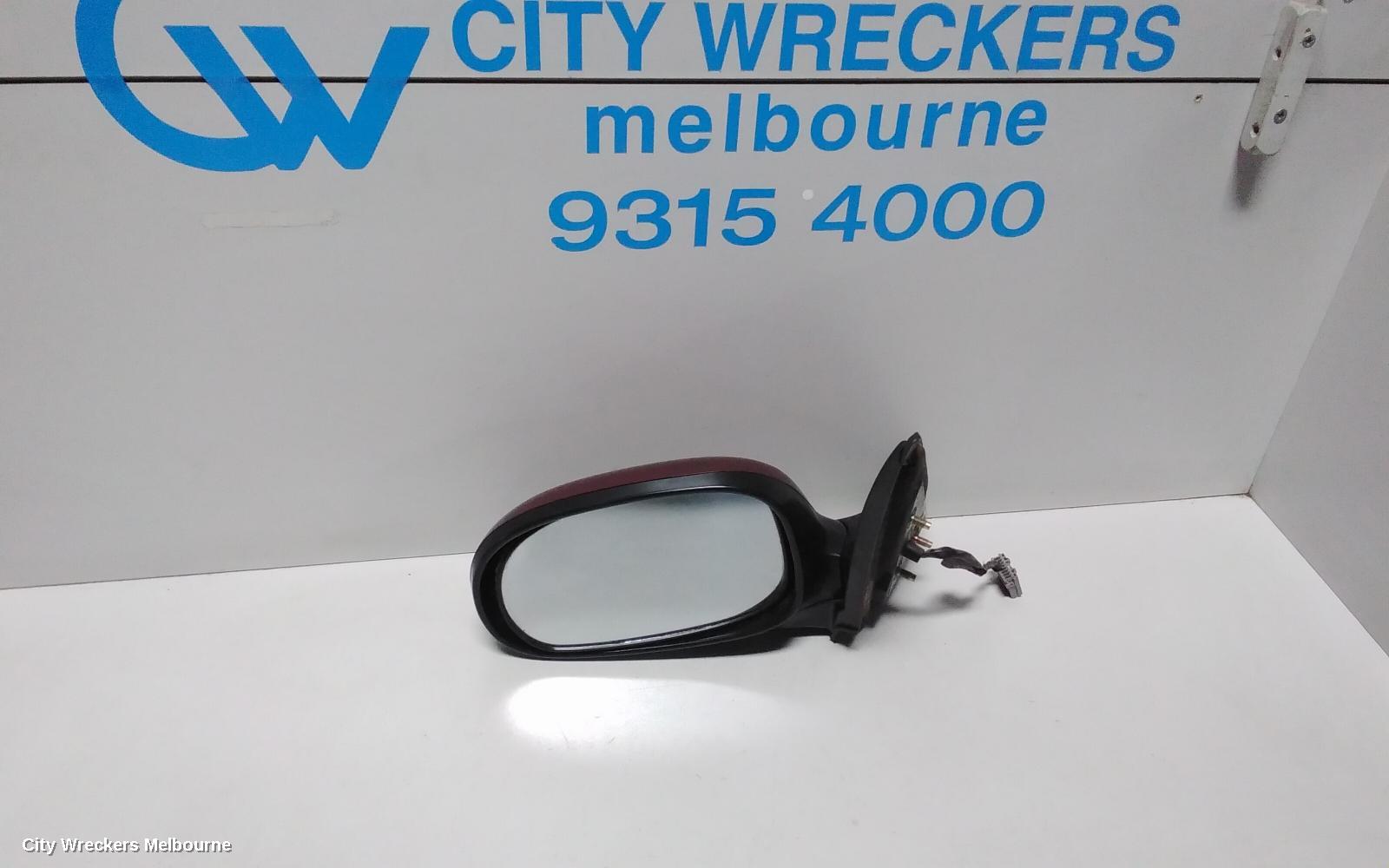 NISSAN PULSAR LEFT DOOR MIRROR, N16, SEDAN, COLOUR CODED, 07/2000 - 07/2003