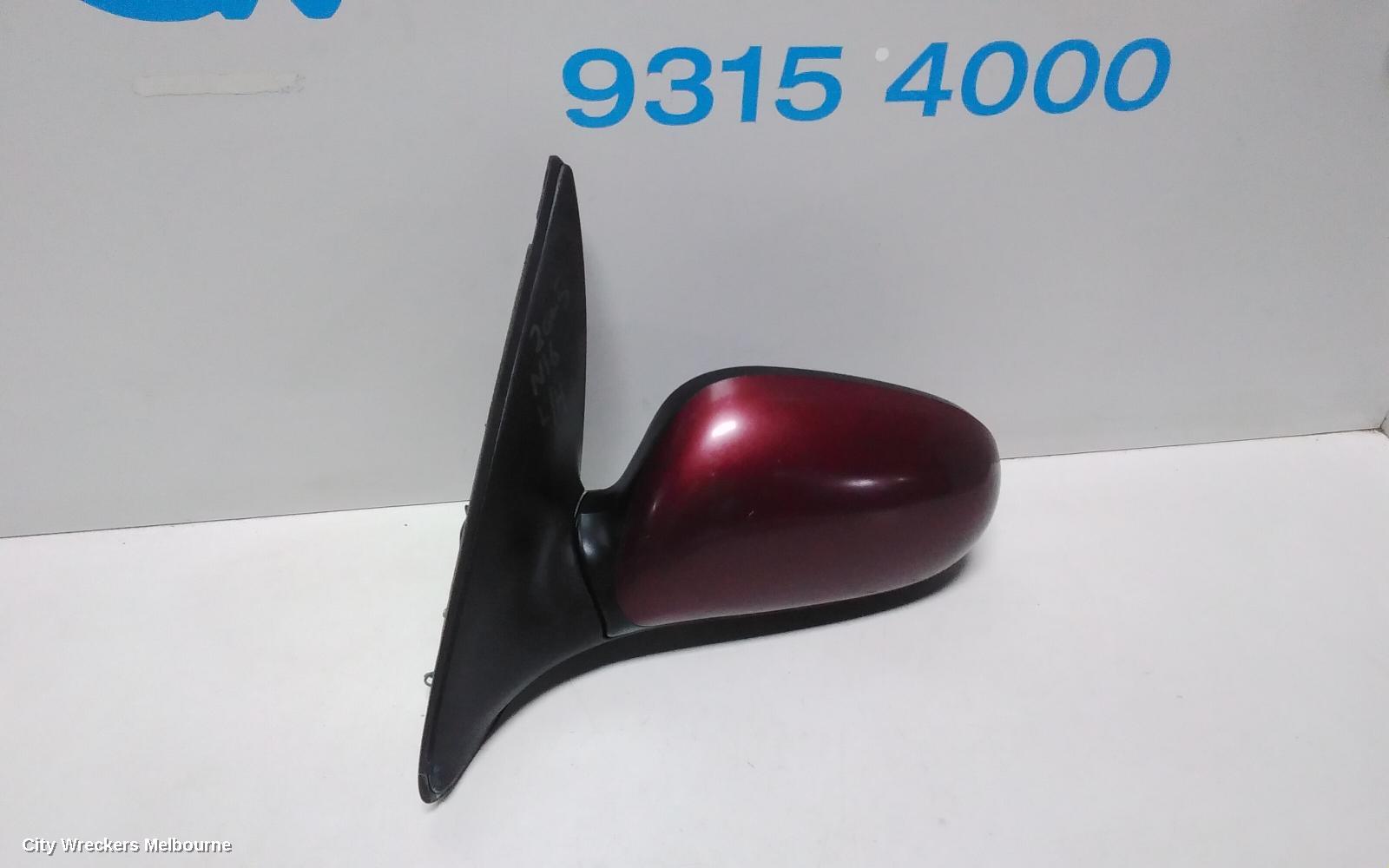 NISSAN PULSAR LEFT DOOR MIRROR, N16, SEDAN, COLOUR CODED, 07/2000 - 07/2003