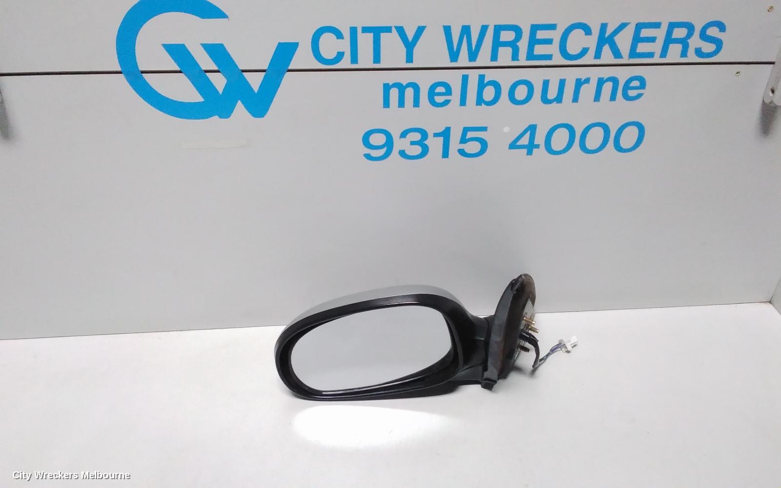 NISSAN PULSAR LEFT DOOR MIRROR, N16, SEDAN, COLOUR CODED, 07/2000 - 07/2003