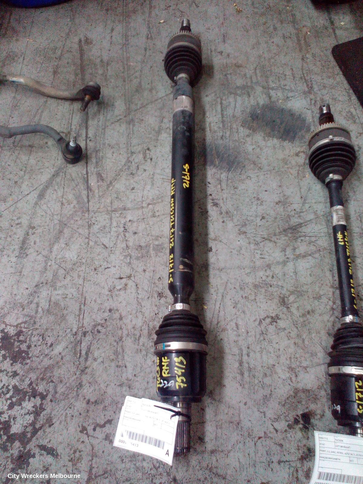 HYUNDAI TUCSON RIGHT DRIVESHAFT, FRONT, 2.0, G4NC, PETROL, AUTO T/M, TL, 07/2015 - 01/2021