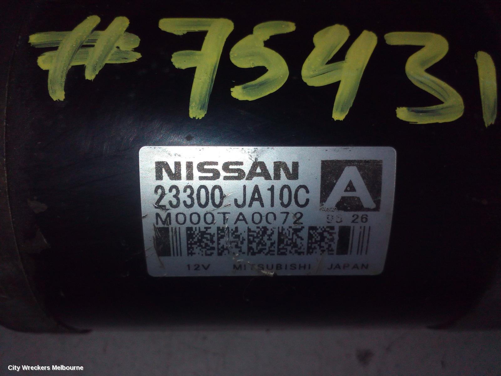 NISSAN MURANO STARTER, PETROL, 3.5, VQ35, Z51, 12/2008 - 12/2014