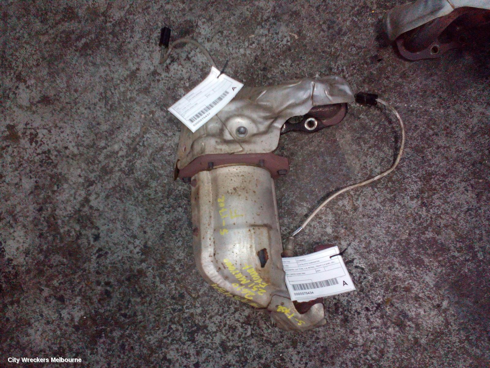 NISSAN MURANO CATALYTIC CONVERTER, DOWNPIPE-CAT TYPE, 3.5, PETROL, FRONT (LH SIDE), Z51, 12/2008 - 12/2014
