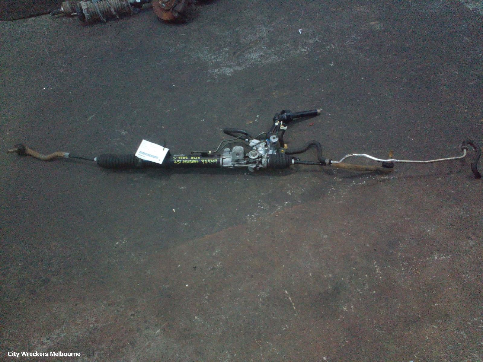 NISSAN MURANO STEERING BOX/RACK, Z51, 12/2008 - 12/2014