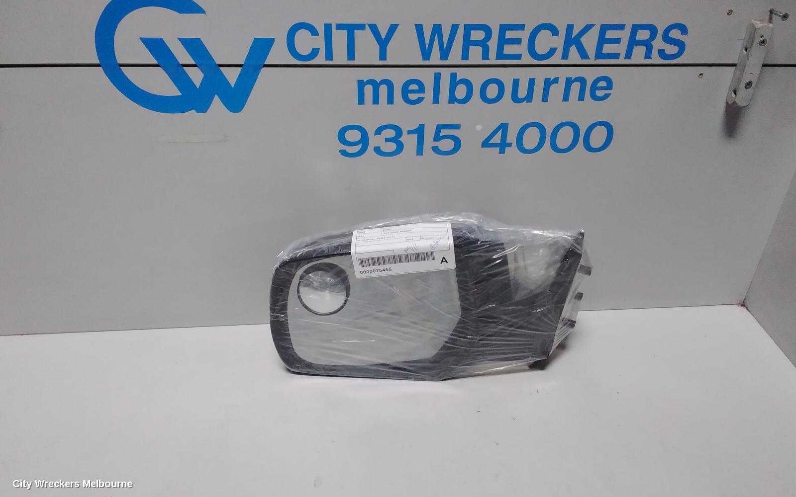 MAZDA BT50 LEFT DOOR MIRROR, UN, MANUAL, 09/2008 - 09/2011