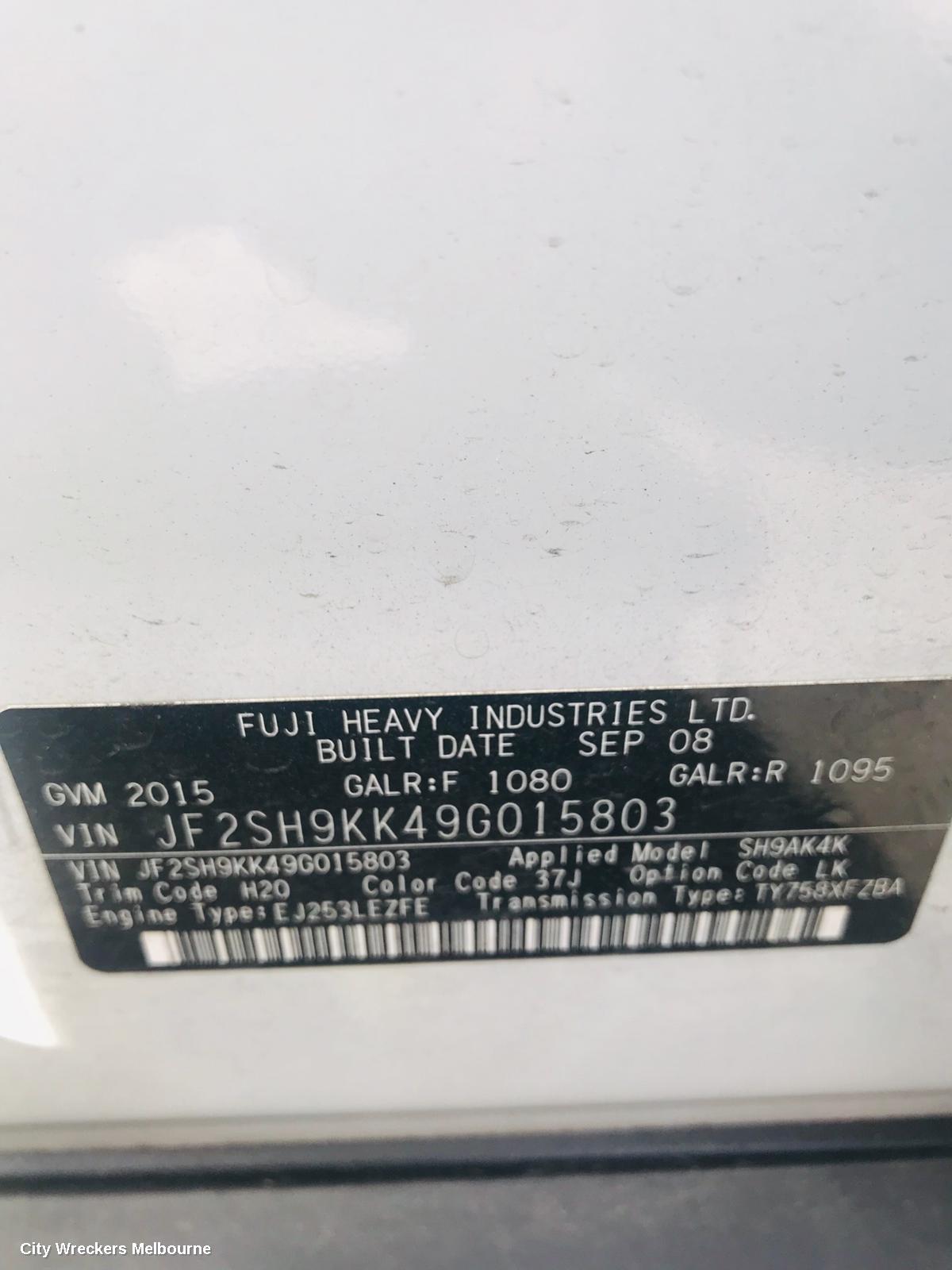 SUBARU FORESTER BONNET, X/XS, NON SCOOP TYPE, 02/2008 - 12/2012