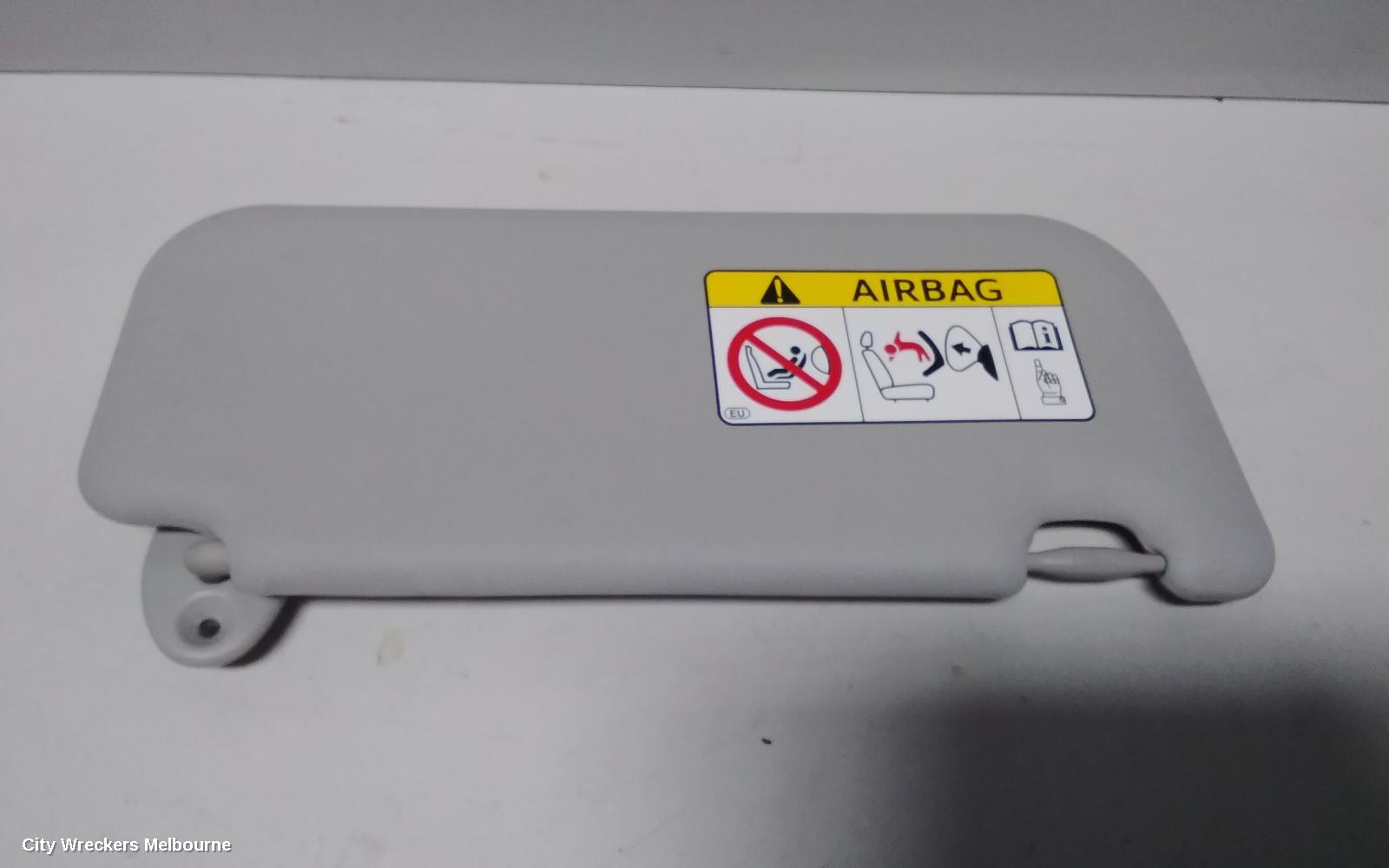 TOYOTA YARIS SUNVISOR, NCP13#, RH SIDE, 08/2011 - 12/2019