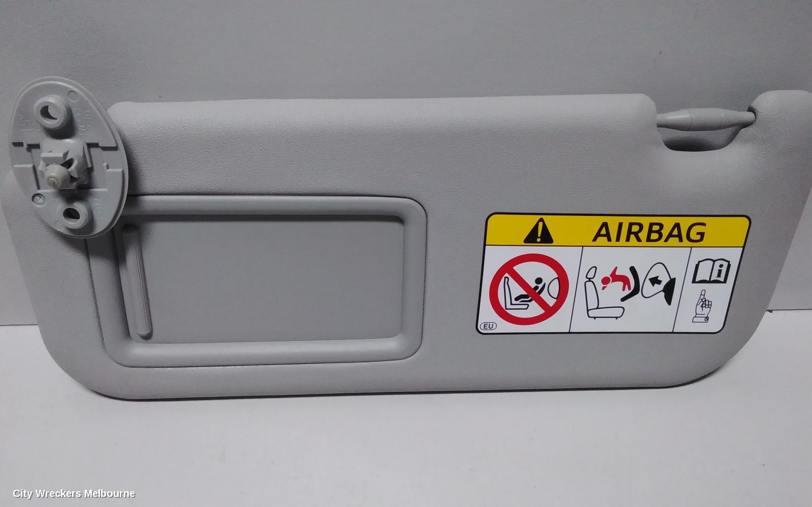 TOYOTA YARIS SUNVISOR, NCP13#, RH SIDE, 08/2011 - 12/2019